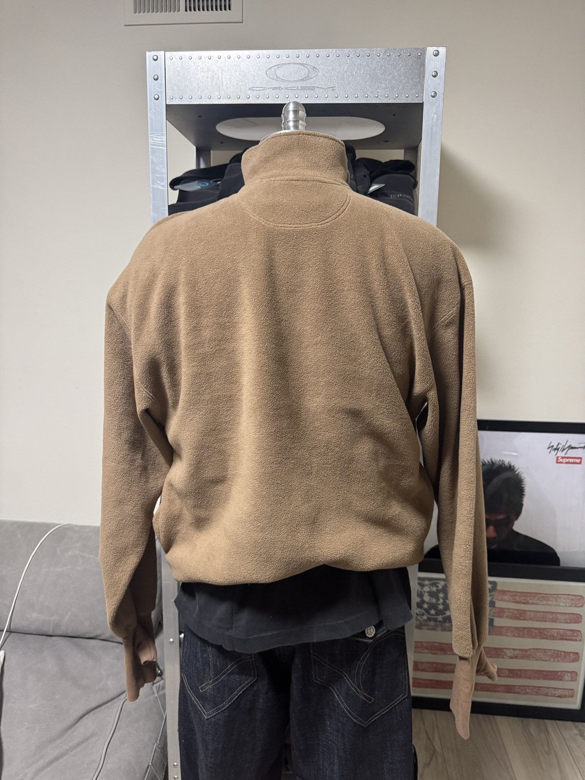 Vintage Vintage Handcuffs Fleece Half Zip Jacket Brown Size US L / EU 52-54 / 3 - 5 Thumbnail
