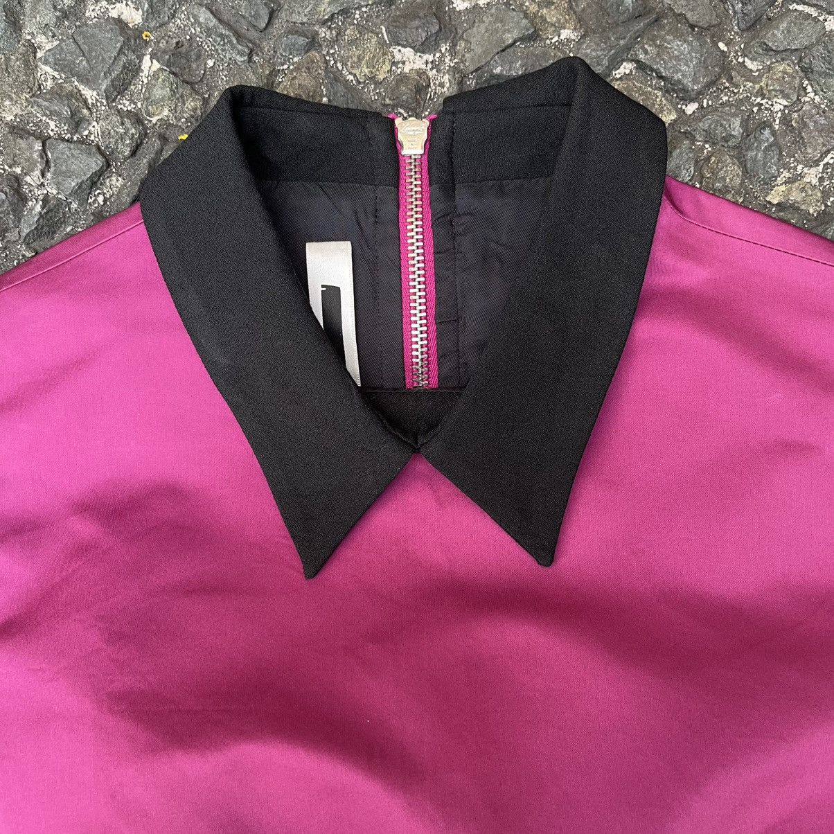 MCQ Alexander McQueen McQ Contrast Collar Cropped Zip Top Size XS / US 0-2 / IT 36-38 - 3 Thumbnail