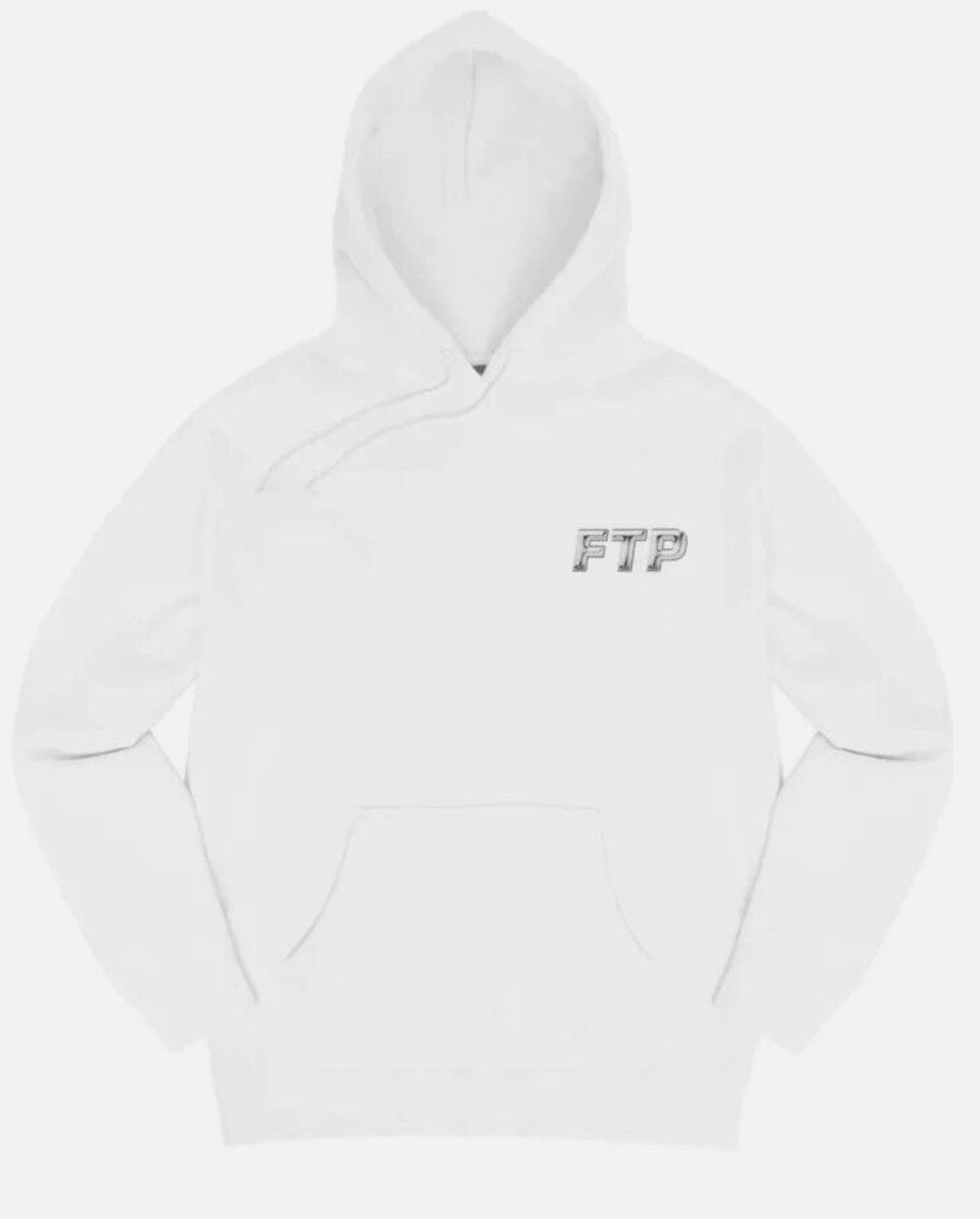 Fuck The Population FTP White Metallic Chrome Logo Hoodie Size US L / EU 52-54 / 3 - 3 Thumbnail