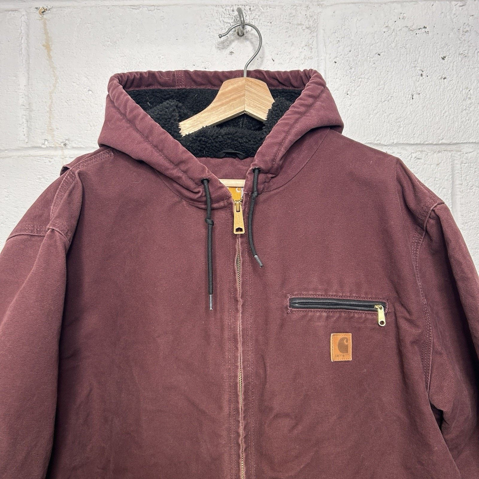 Carhartt Carhartt Sherpa-Lined Hooded Detroit Jacket “Port Heather” Size US XL / EU 56 / 4 - 3 Thumbnail