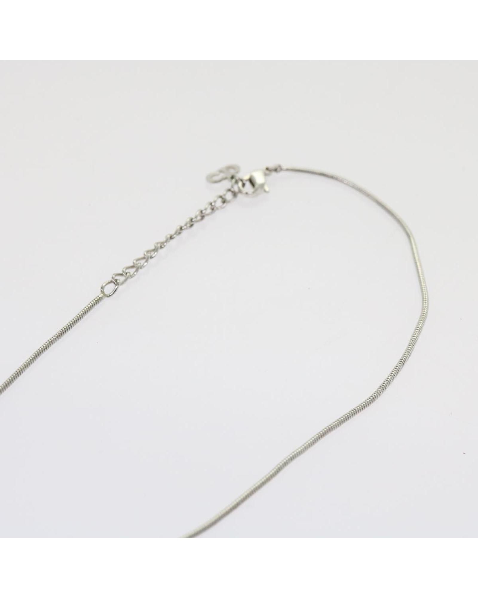 image of Dior Silver Metal Statement Necklace, Women's