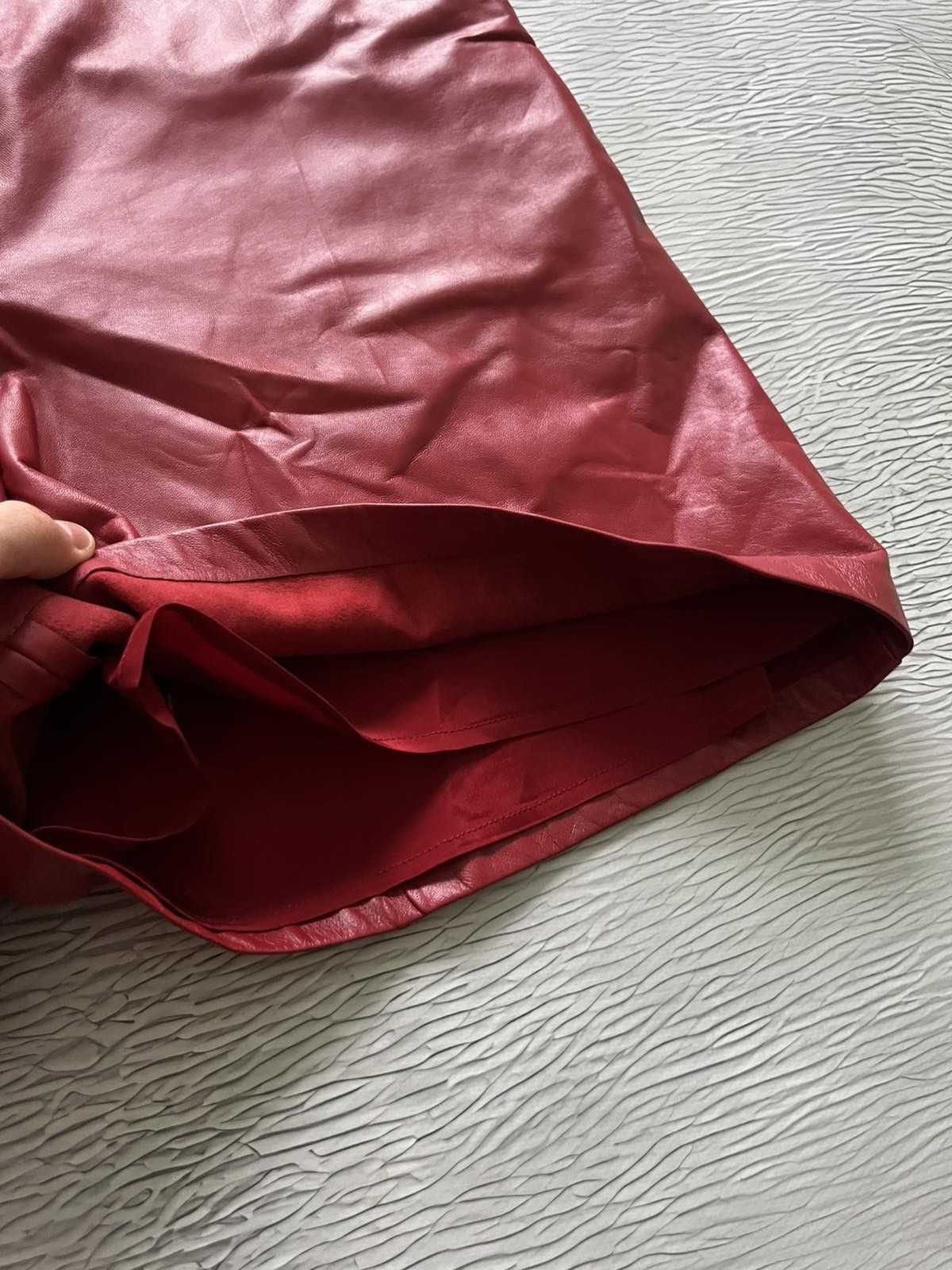 Max Mara RRP 695 $ Max Mara LACUNA Women's Leather Shorts Red Size 32" / US 10 / IT 46 - 4 Thumbnail