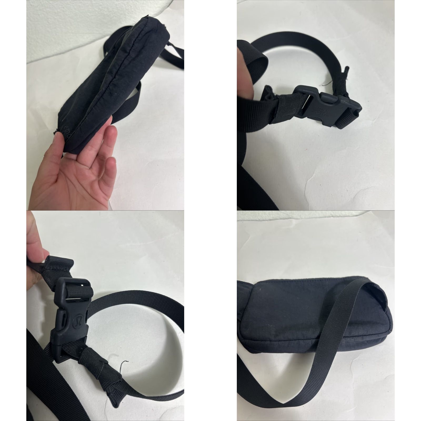 Lululemon Lululemon Everywhere Belt Bag Black Crossbody Waist Fanny Pack Small Women Adjustable Strap Nylon Polyester Matte Zipper Pouch Vintage No Size ONE SIZE - 8 Thumbnail