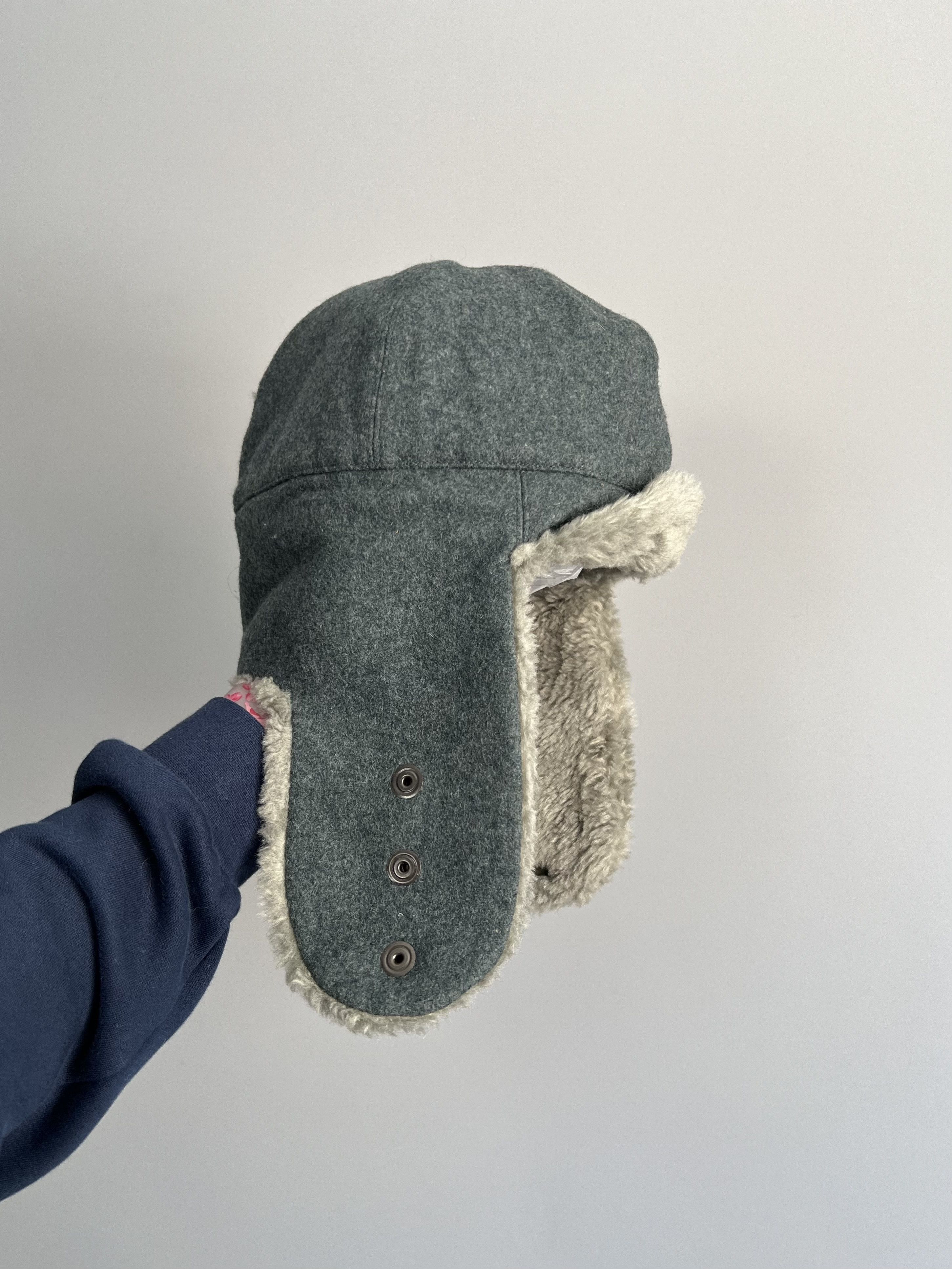 Vintage Vintage 90s Military Ushanka Trapper Hat German Army Size ONE SIZE - 1 Thumbnail