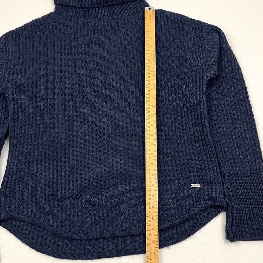 Barbour VINTAGE Barbour Hall Roll Collar Sweater Womens Size 14 Wool Alpaca Blue Turtleneck Prep Size XL / US 12-14 / IT 48-50 - 5 Thumbnail
