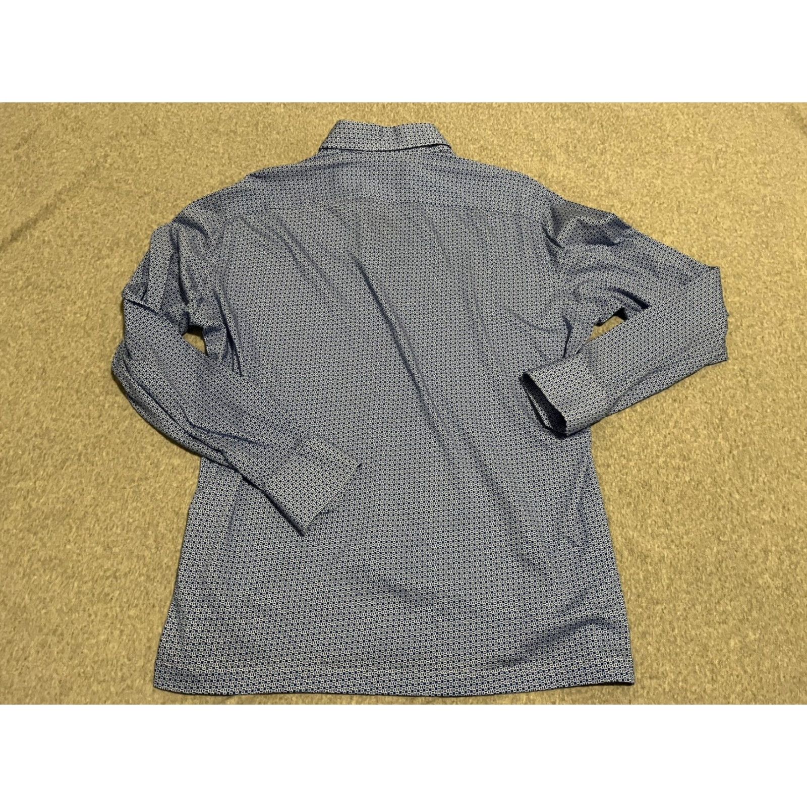 Kiton Kiton Long Sleeve Polo Shirt Mens Size M Blue Cotton Size US M / EU 48-50 / 2 - 3 Thumbnail