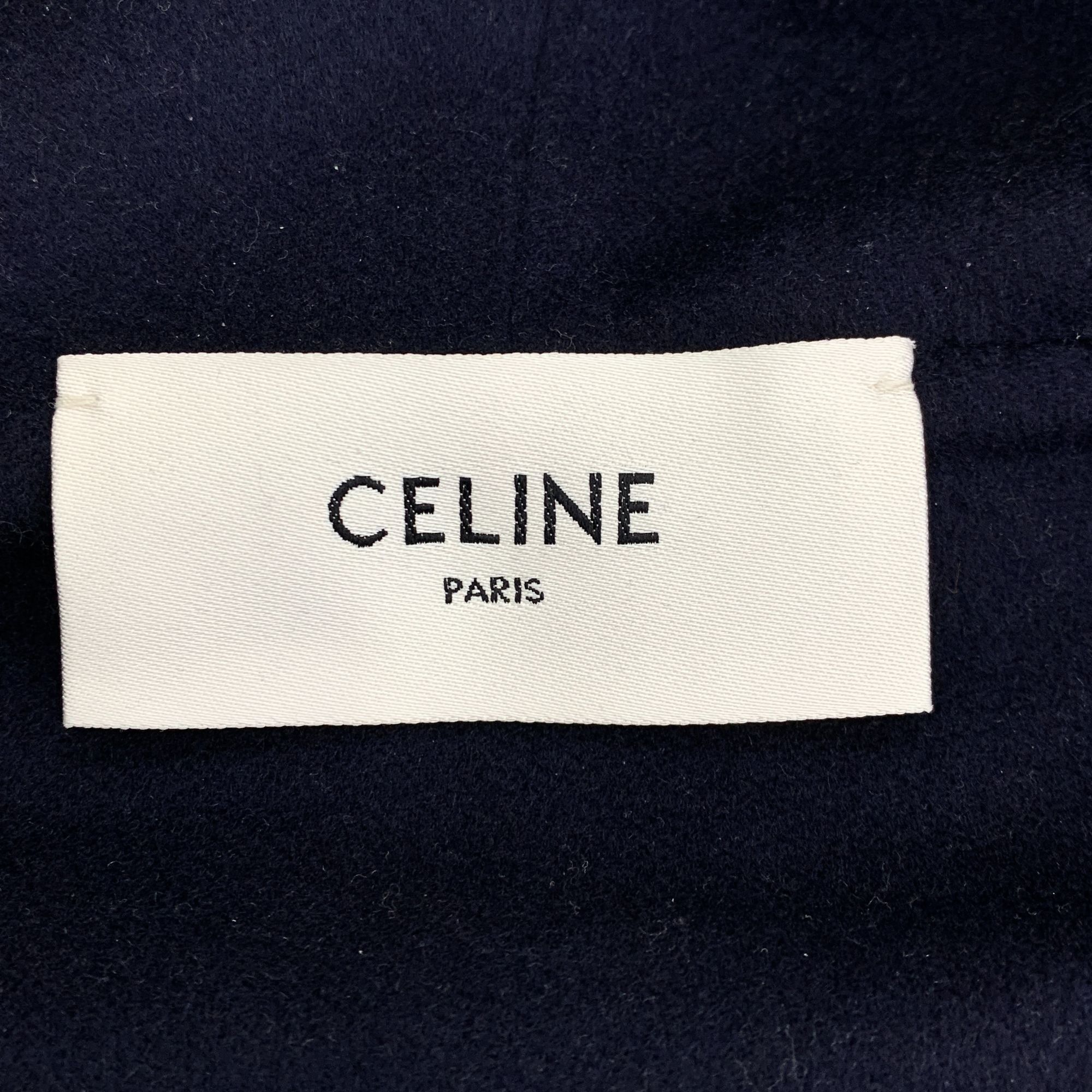 Celine Celine Dark Blue Cashmere Hooded Jacket With Gold Button Det Size S / US 4 / IT 40 - 2 Thumbnail
