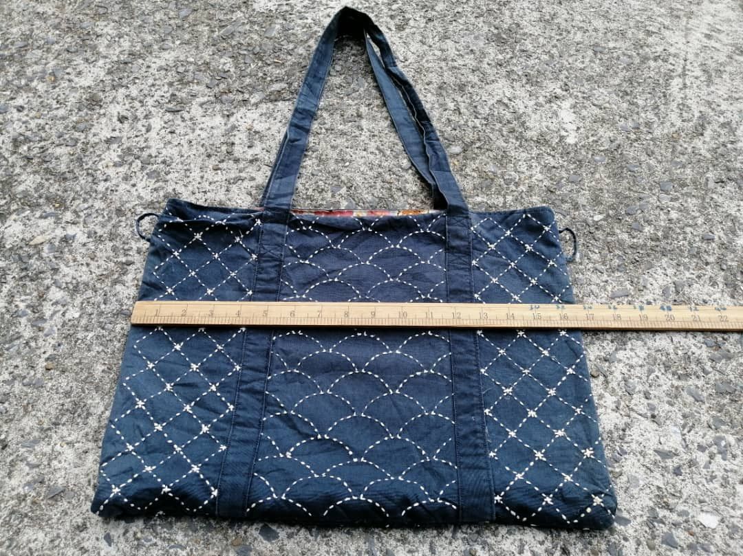 Designer × Japanese Brand Sashiko Embroidered Tote Bag Size ONE SIZE - 7 Thumbnail