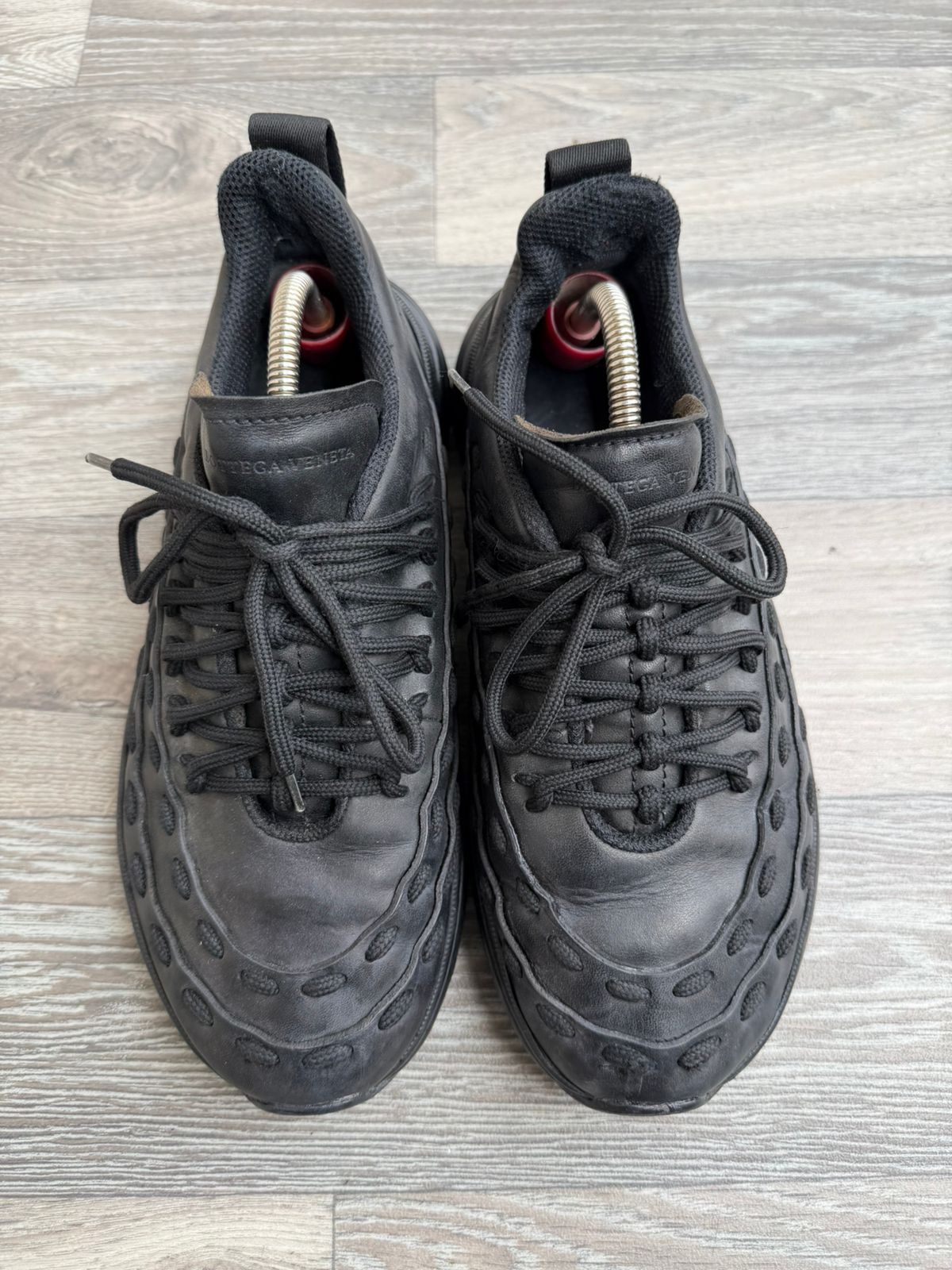 Bottega Veneta Bottega Veneta Black Speedster Lace Up Sneakers Sz 42 Size US 9 / EU 42 - 3 Thumbnail