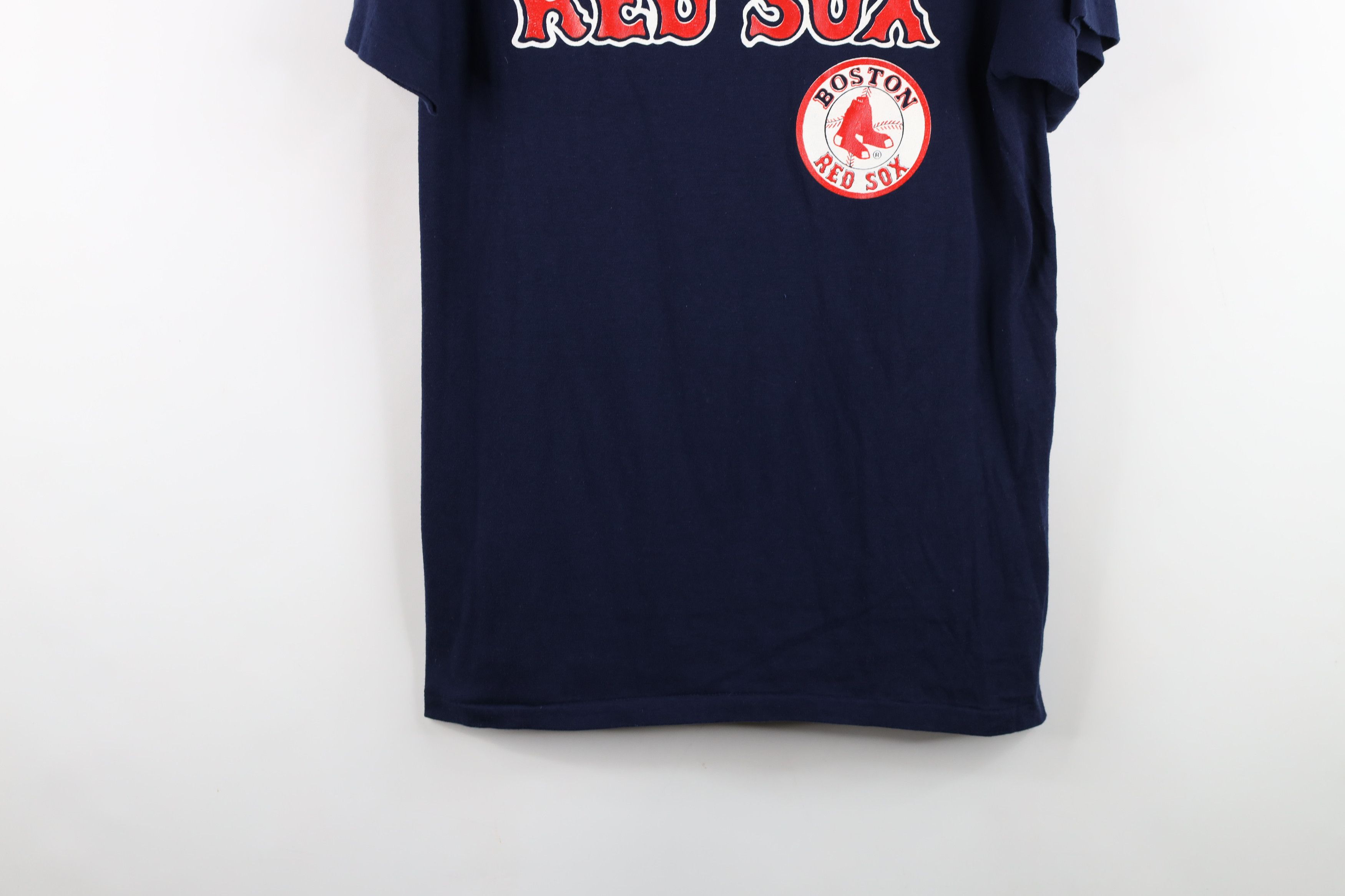 Vintage Vintage 80s 90s Boston Red Sox Baseball T-Shirt Blue USA Size US L / EU 52-54 / 3 - 3 Thumbnail