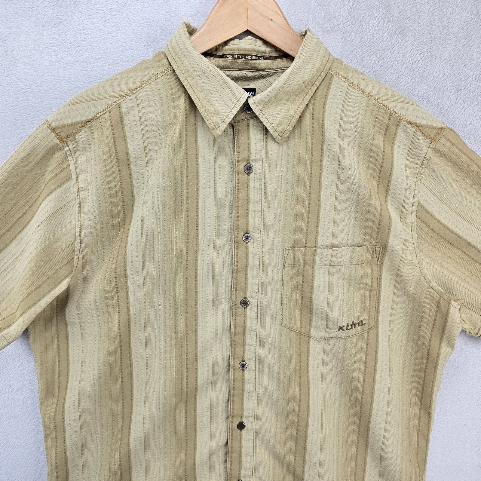 Kuhl Kuhl Button Up Shirt Large Seersucker Stripe Metal Buttons Size US L / EU 52-54 / 3 - 2 Thumbnail