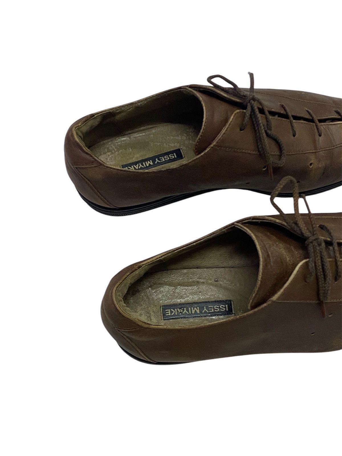 Issey Miyake Vintage 80s Issey Miyake Plegada Leather Shoes Size US 7 / EU 40 - 15 Thumbnail