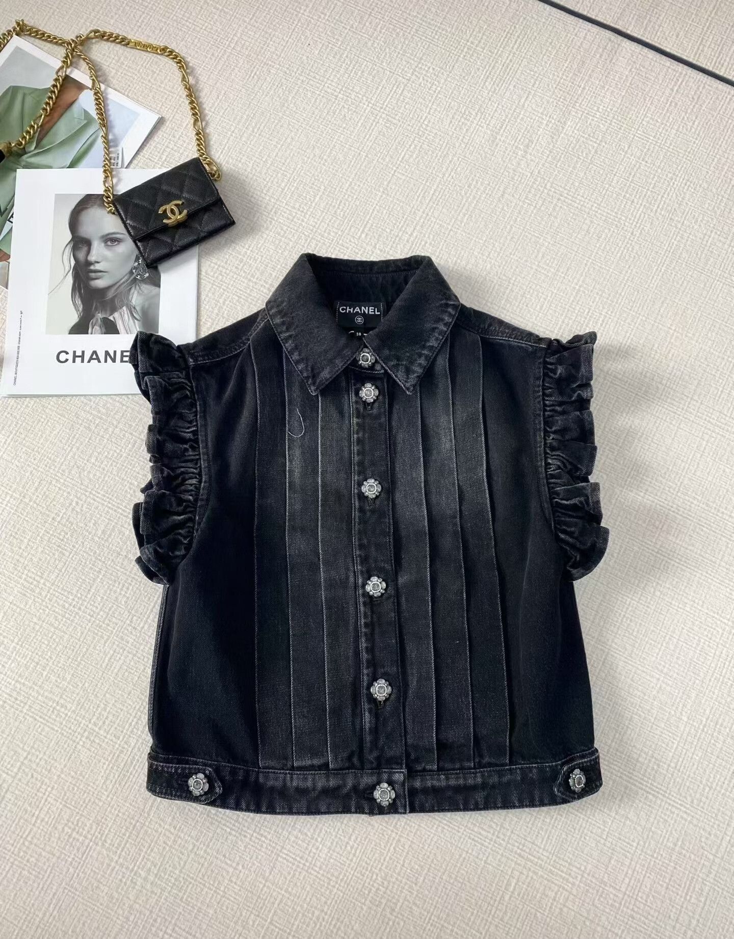 Chanel Chanel Denim Vest 24A Size 38 Size S / US 4 / IT 40 - 1 Thumbnail