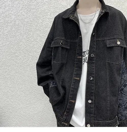 VIBE Patchwork Bandana Denim Jacket Size US L / EU 52-54 / 3 - 7 Thumbnail