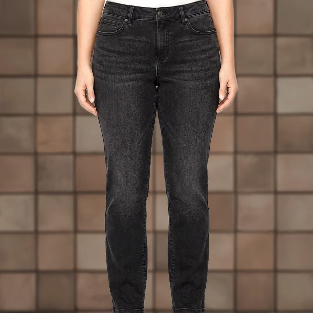 Talbots Talbots Simply Flattering Collection Curvy Straight Leg Jeans Women's 10 Black Size 32" / US 10 / IT 46 - 1 Thumbnail