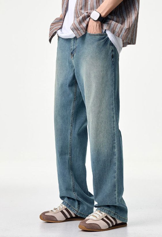 Japanese Brand Men's Clanfit Straight Leg Vintage Distressed Jeans Size US 32 / EU 48 - 2 Thumbnail