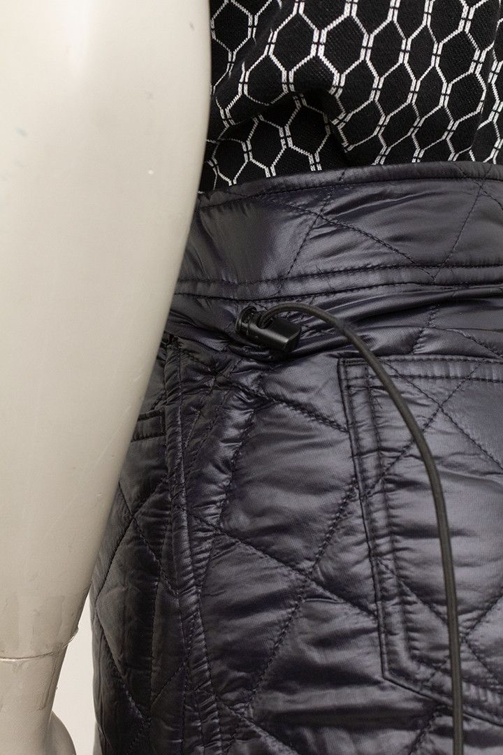 Comme des Garcons × Junya Watanabe Black puffer skirt Junya Watanabe x Comme des Garçons AD2005 Size 27" / US 4 / IT 40 - 4 Thumbnail