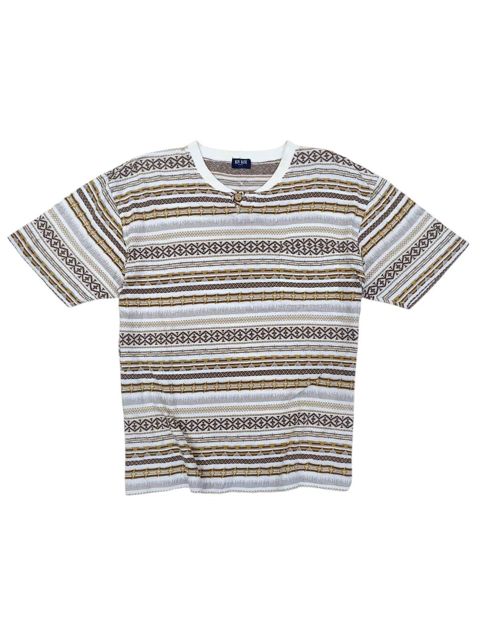 Japanese Brand Rare Vintage Jacquard Native Allover Surf Style Tee Size US L / EU 52-54 / 3 - 1 Thumbnail