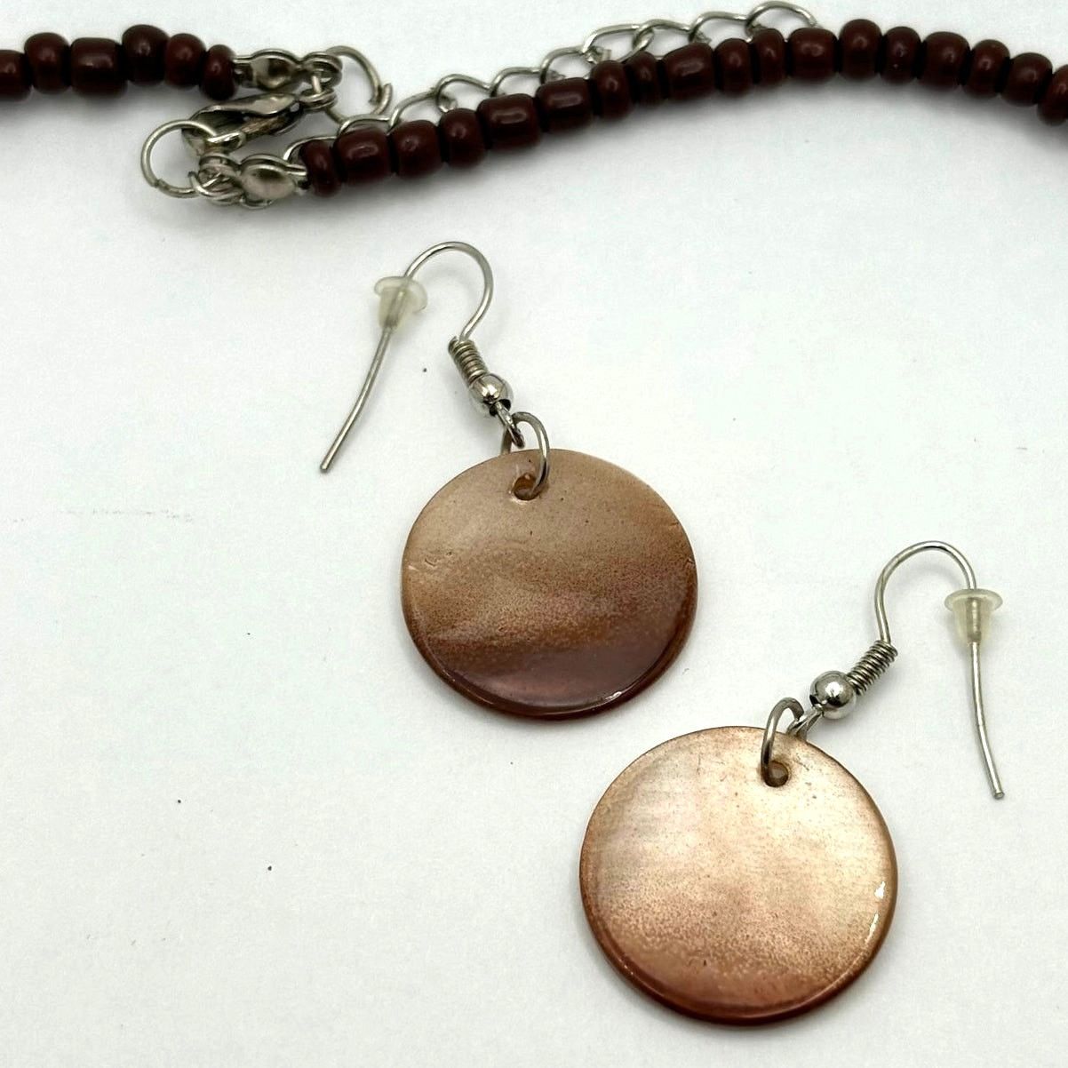Other Brown Beaded Necklace + Earring Bundle Size ONE SIZE - 5 Thumbnail