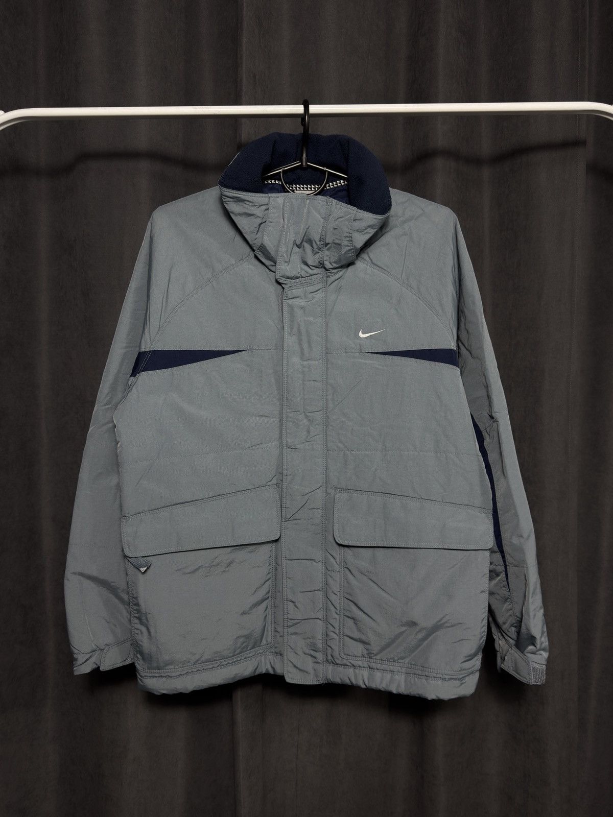 Nike × Vintage Nike vintage puffer jacket big Swoosh Size US S / EU 44-46 / 1 - 2 Thumbnail