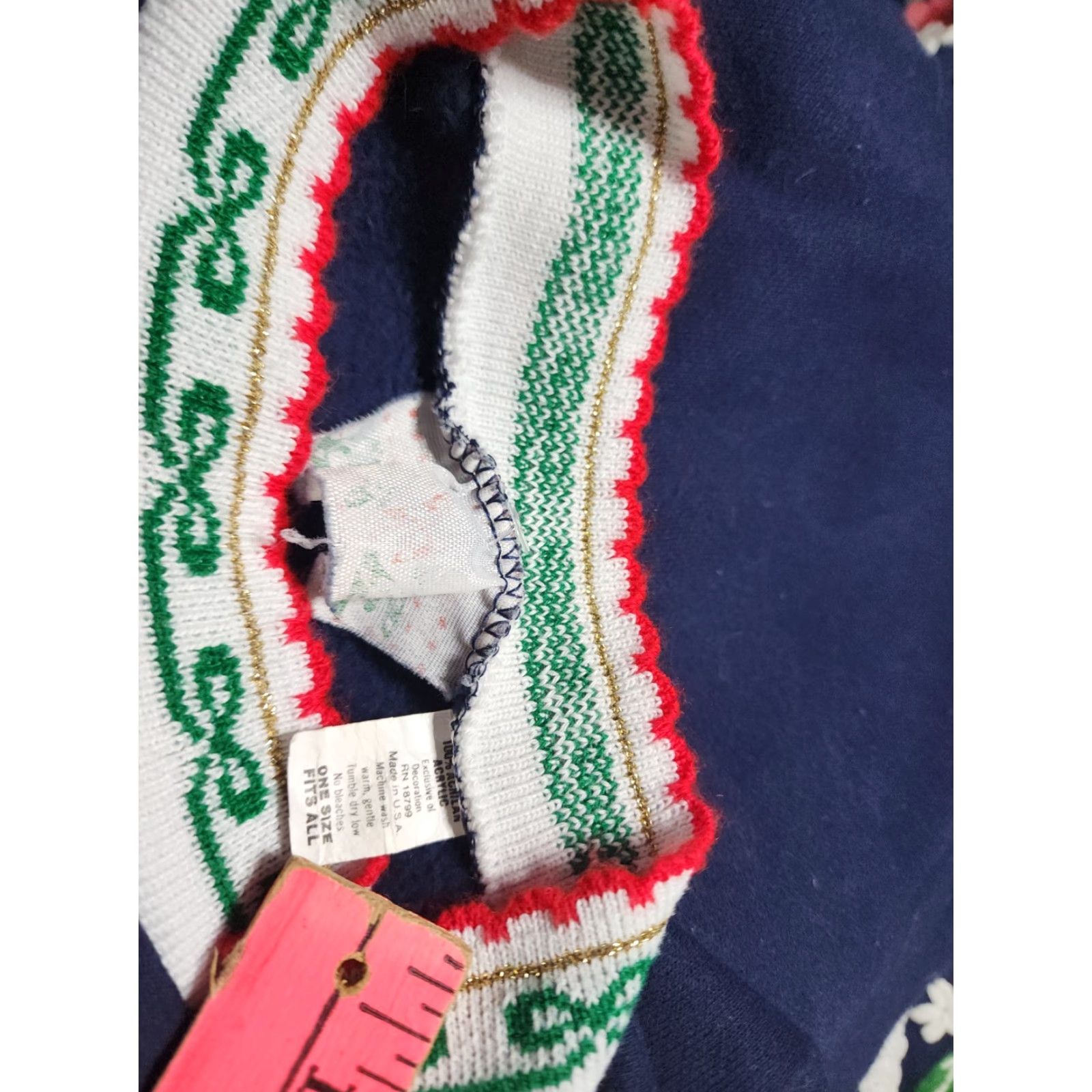 Vintage VINTAGE One Size Toy Horse Bows Christmas Grandma Sweater Tunic Size ONE SIZE - 4 Thumbnail