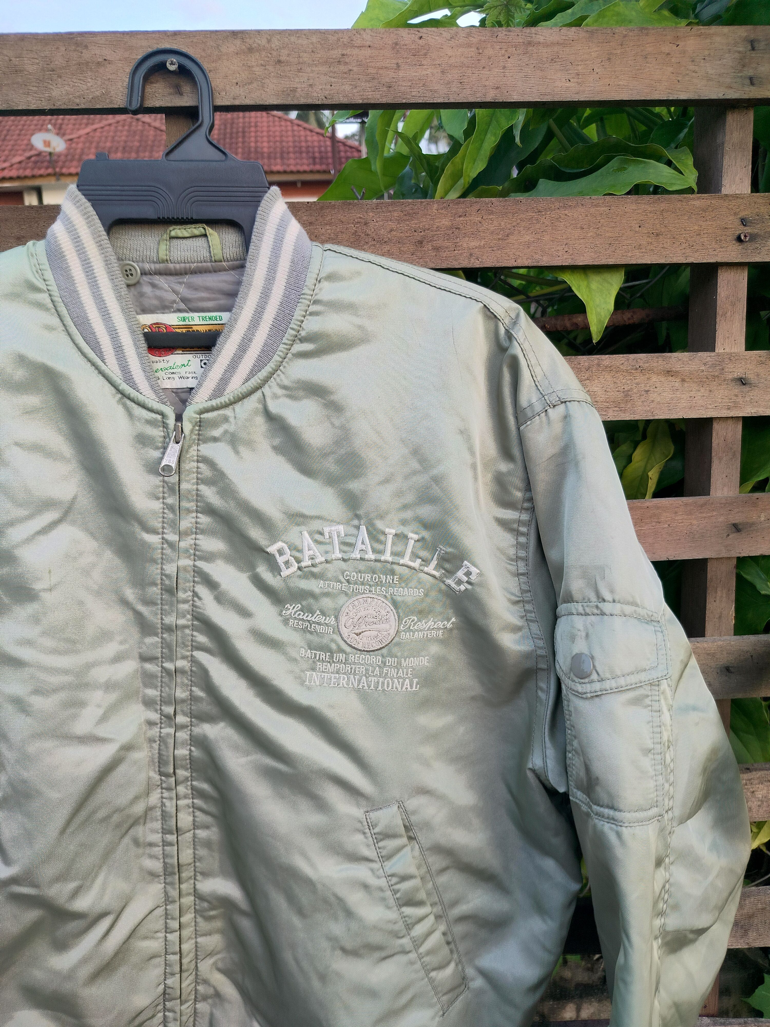 Japanese Brand × Vintage BATAILLE OFF ROAD COMING EMBROIDERED BOMBER JACKET Size US M / EU 48-50 / 2 - 3 Thumbnail