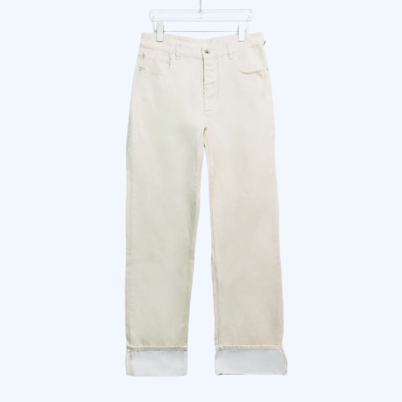 Bottega Veneta Bottega Veneta Solid Color Regular Fit Women Jeans K26WX Size 26" / US 2 / IT 38 - 1 Thumbnail