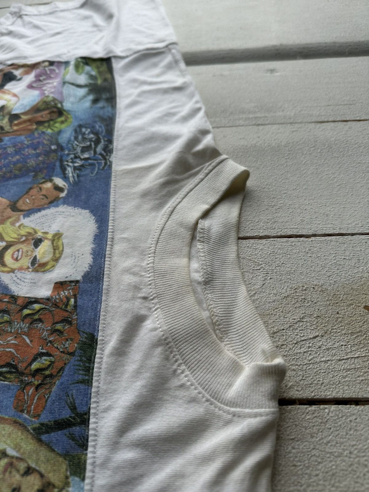 Vintage 🚨AMERICAN DREAM WHITE USA OVERPRINT T-SHIRT BIG LOGO Size US XL / EU 56 / 4 - 9 Thumbnail