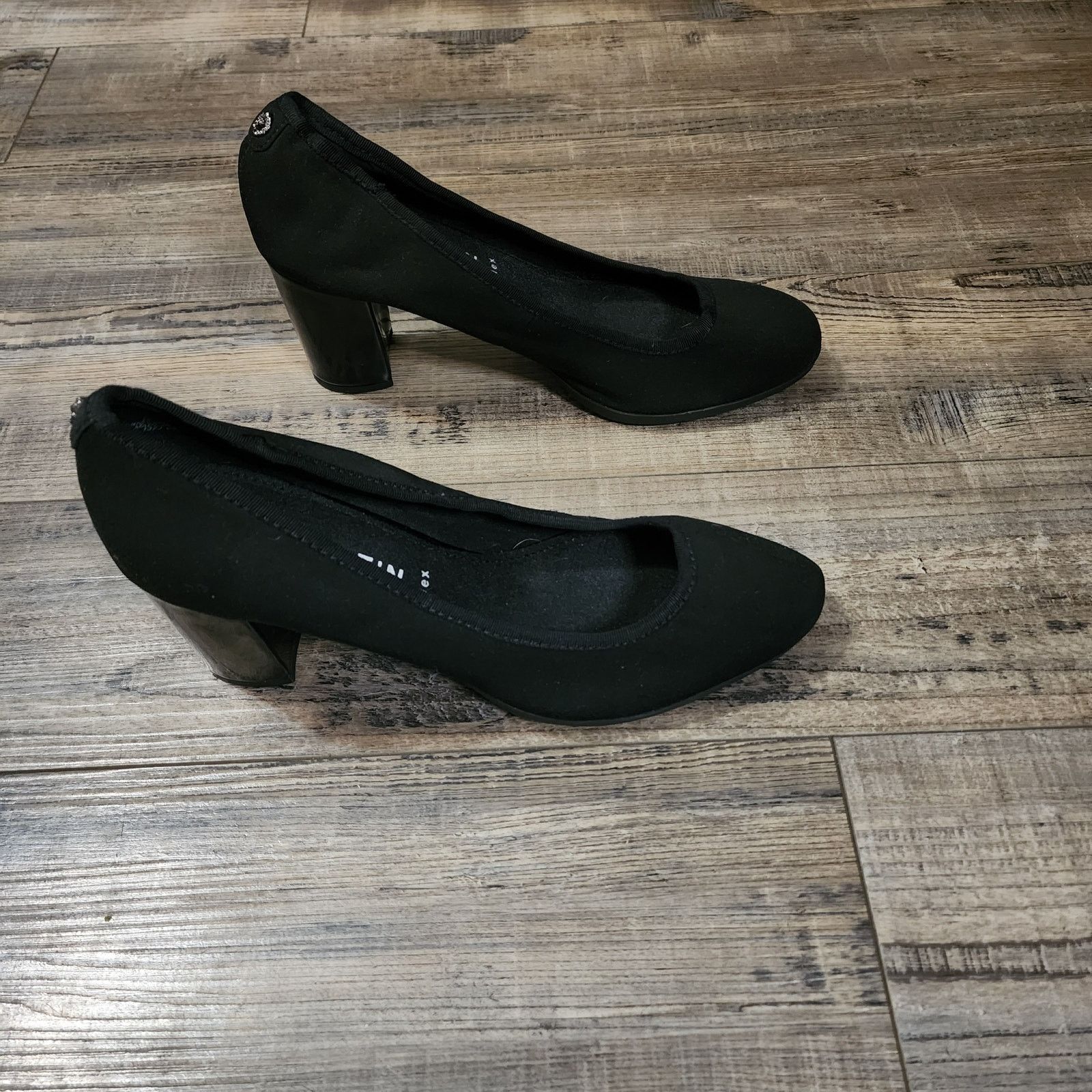 Anne Klein Anne Klein Classic Black Heel Chunky 3in heel size 8.5M BX42 Size US 8.5 / IT 38.5 - 2 Thumbnail