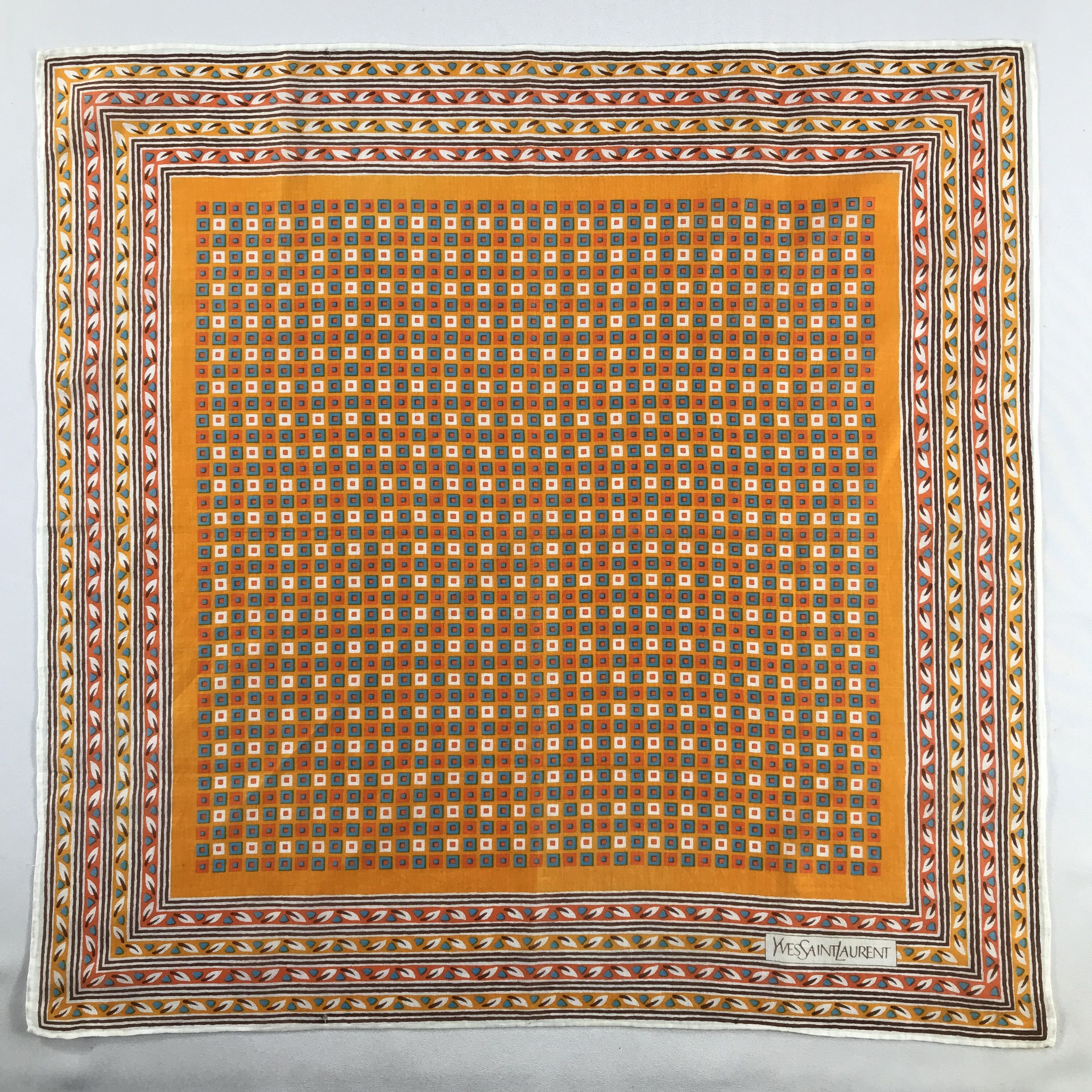 Yves Saint Laurent Yves Saint Laurent Handkerchief / Bandana / Neckerchief C771 Size ONE SIZE - 3 Thumbnail
