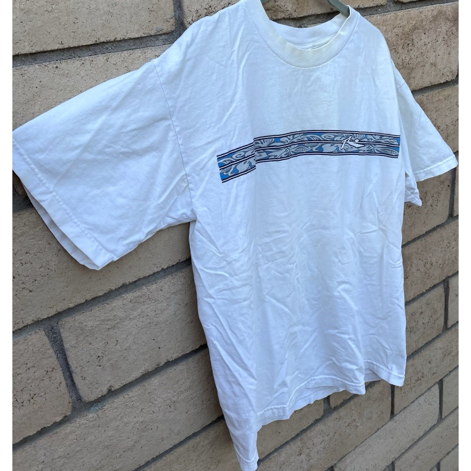 Rusty VINTAGE Rusty T Shirt Logo Tee Front Back Graphics Surf Beach Worn Stain M Mens Shirt M White Cotton Logo Beach 90s Vintage Rusty Brand Tee Size US M / EU 48-50 / 2 - 3 Thumbnail