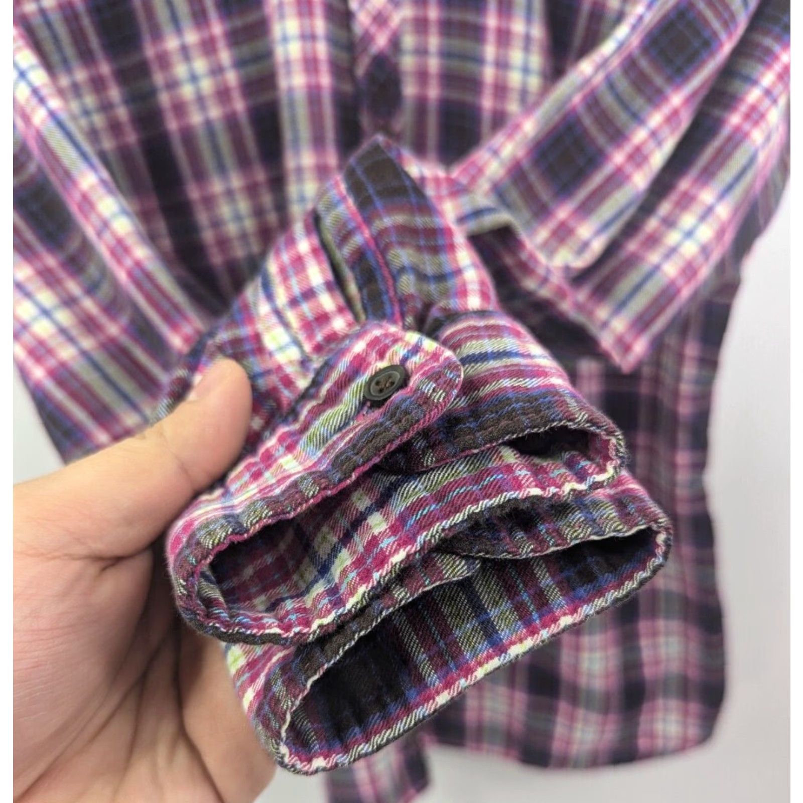 Eddie Bauer Eddie Bauer Shirt Women's Large Plaid Cotton Flannel Long Sleeve Casual Button-Up Size L / US 10 / IT 46 - 2 Thumbnail