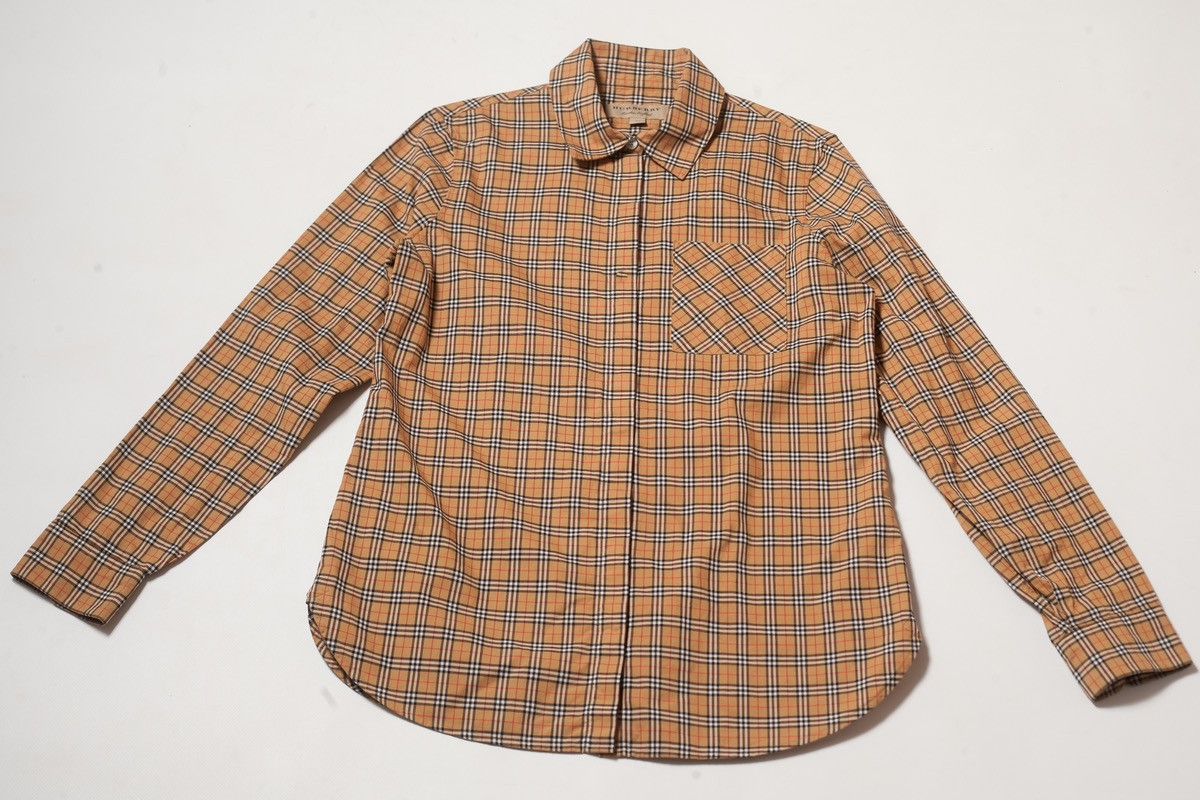 Burberry Burberry Nova Check Crow Long Sleeve Antique Size XS / US 0-2 / IT 36-38 - 1 Thumbnail