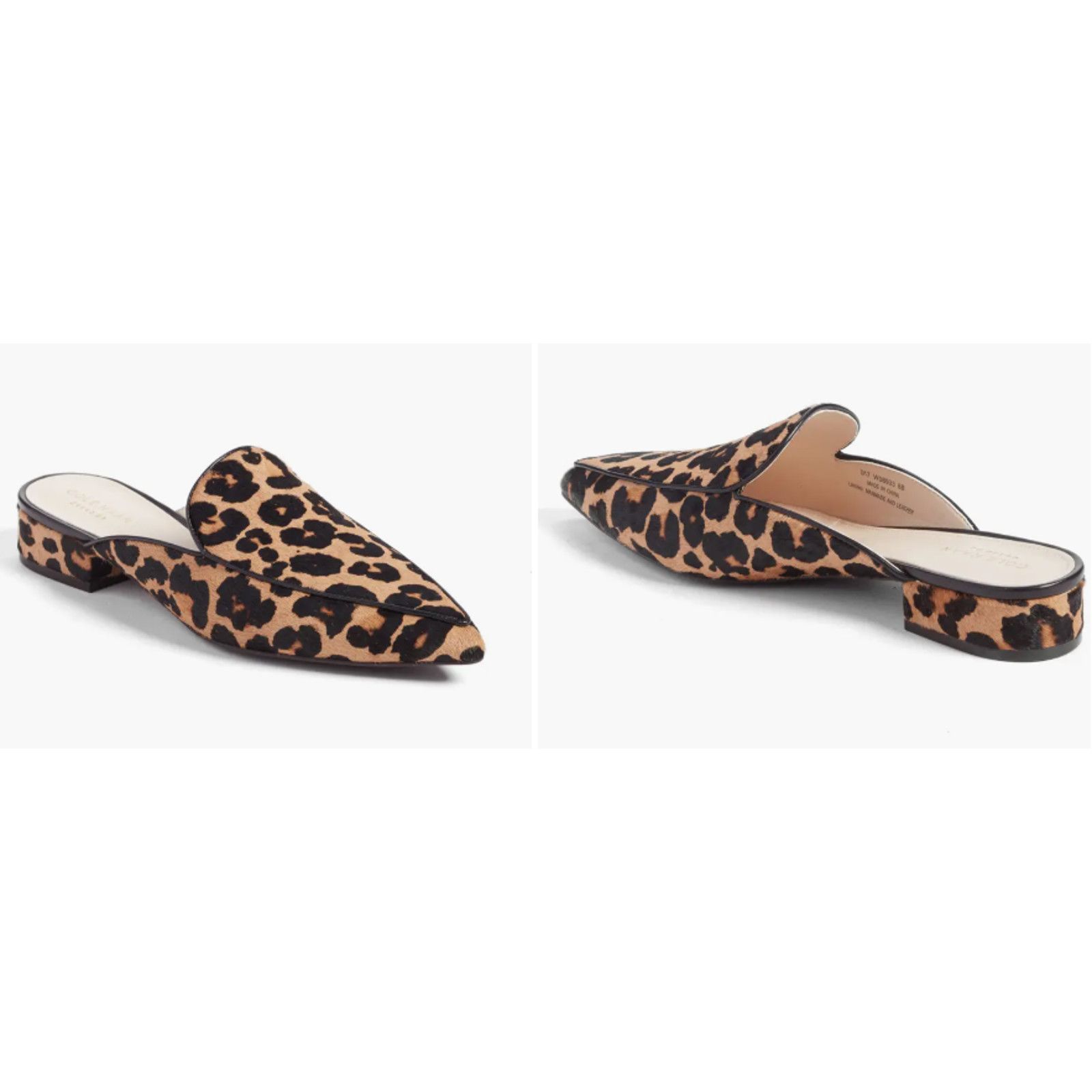 Cole Haan COLE HAAN PIPER LEOPARD OCELOT PRINT CALF HAIR LOAFER MULE 6 Size US 6 / IT 36 - 1 Thumbnail