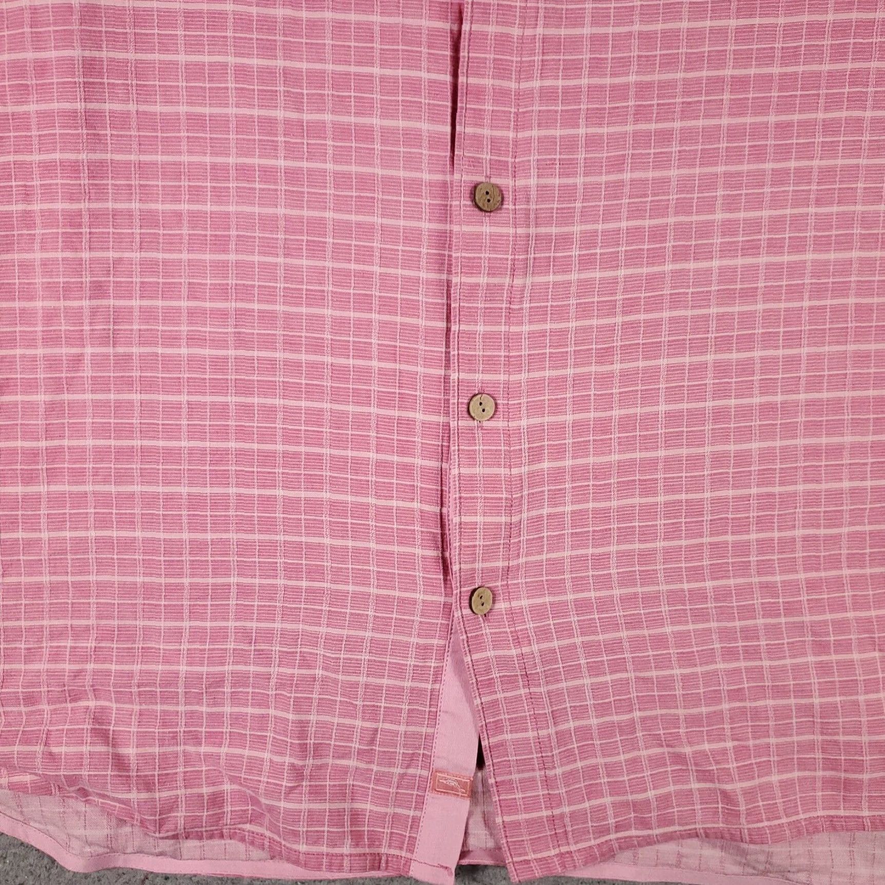 Tommy Bahama Tommy Bahama Shirt Mens 3XLT Pink Plaid Silk Button Up Short Sleeve Size US XXL / EU 58 / 5 - 3 Thumbnail