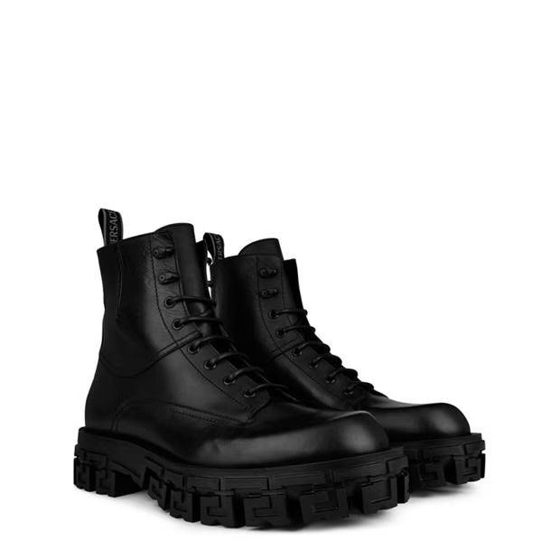 Versace o1g2r1mq0824 Greca Portico Boots in Black Size US 10 / EU 43 - 3 Thumbnail