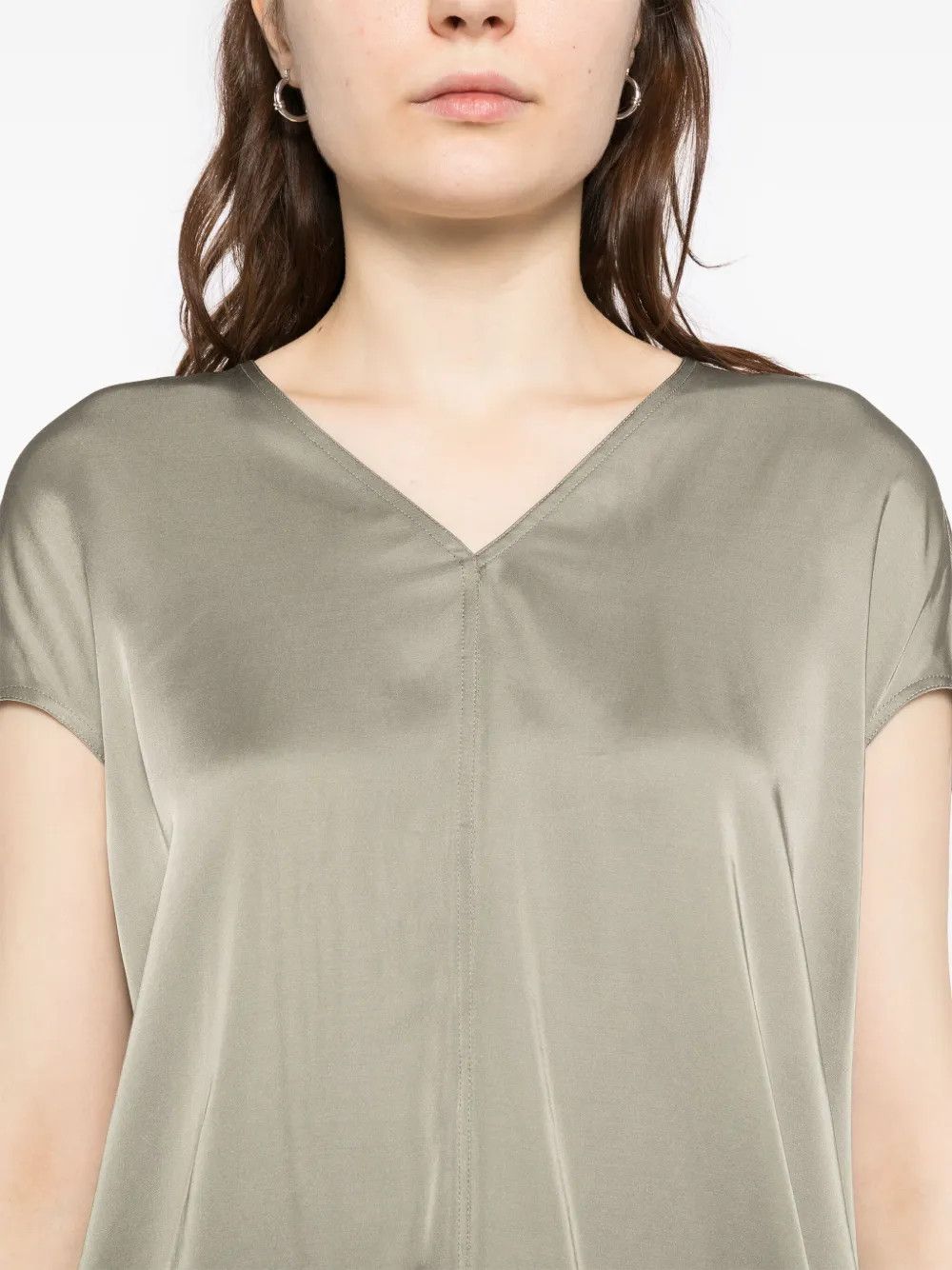 Rick Owens o1y0126 Blouse in Sage Green Size XS / US 0-2 / IT 36-38 - 2 Thumbnail