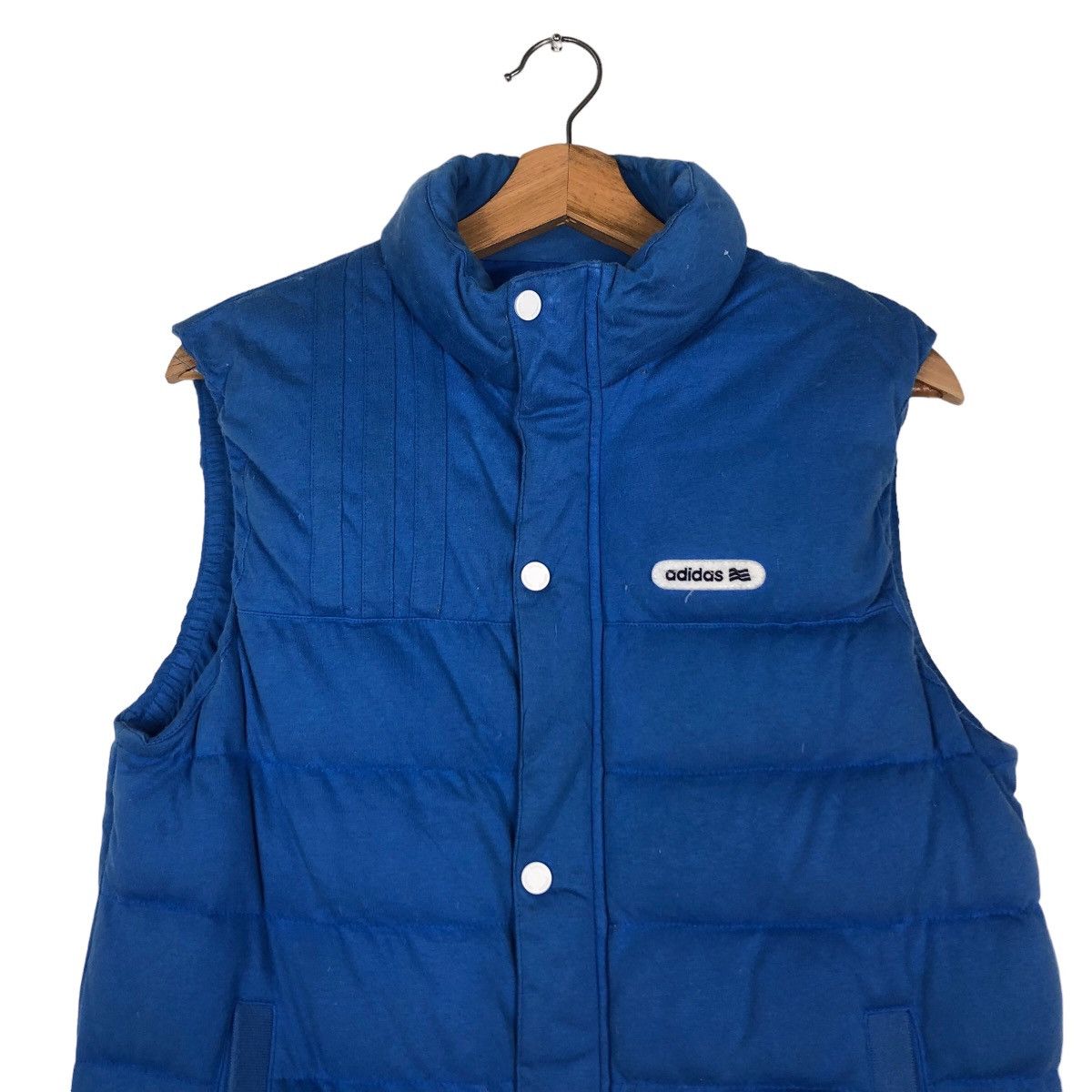 Adidas 🔥Vintage Tanktop Vest Puffer Biker Adidas Baby Blue Size US M / EU 48-50 / 2 - 3 Thumbnail