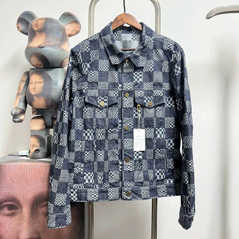 Louis Vuitton Louis Vuitton Checkerboard denim jacket 2504-Nextarrow Size US L / EU 52-54 / 3 - 1 Thumbnail