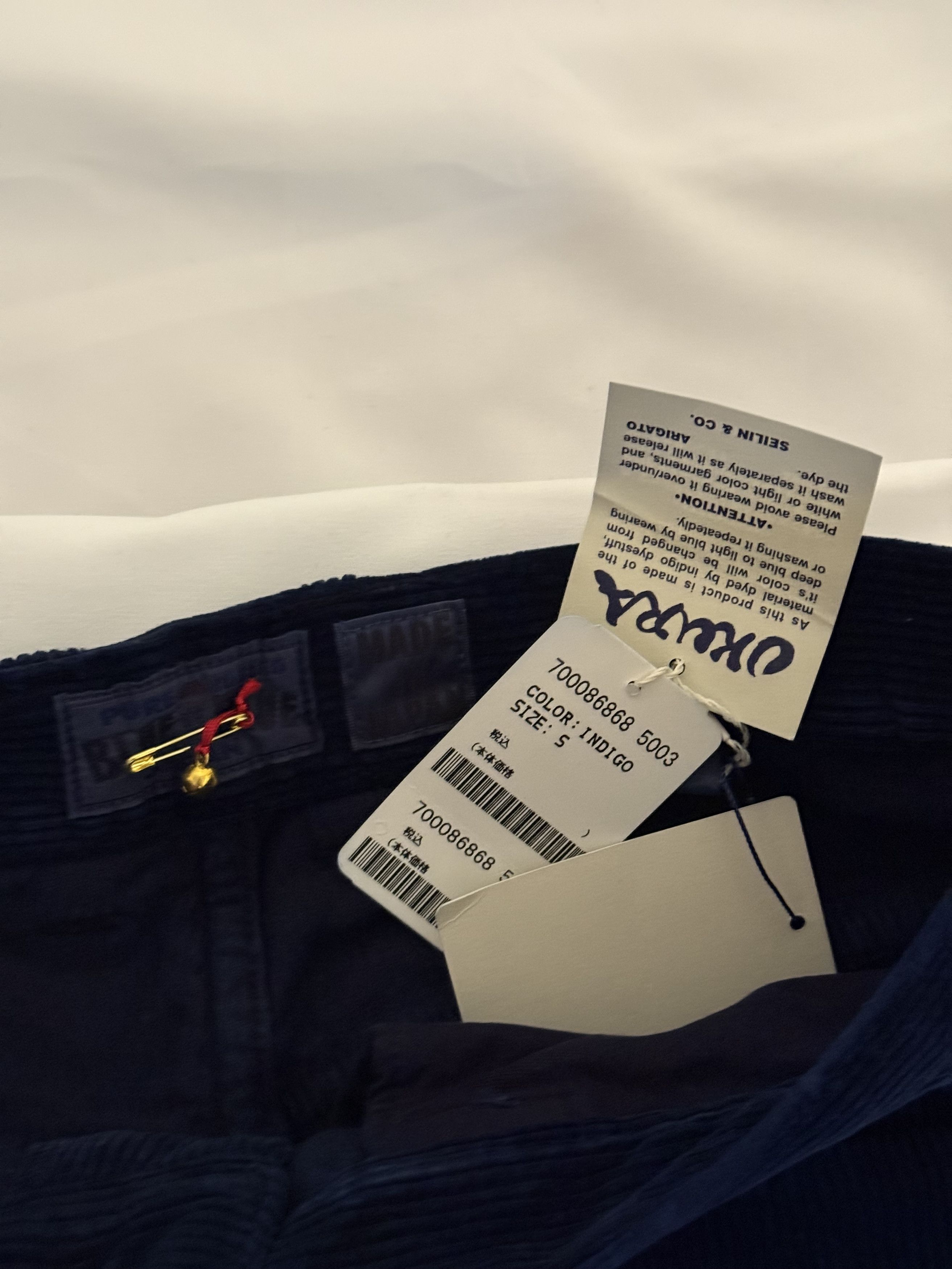 Blue Blue Japan Blue Blue Japan Pinwale Corduroy Pants - Size S - Brand New Size US 31 - 5 Thumbnail