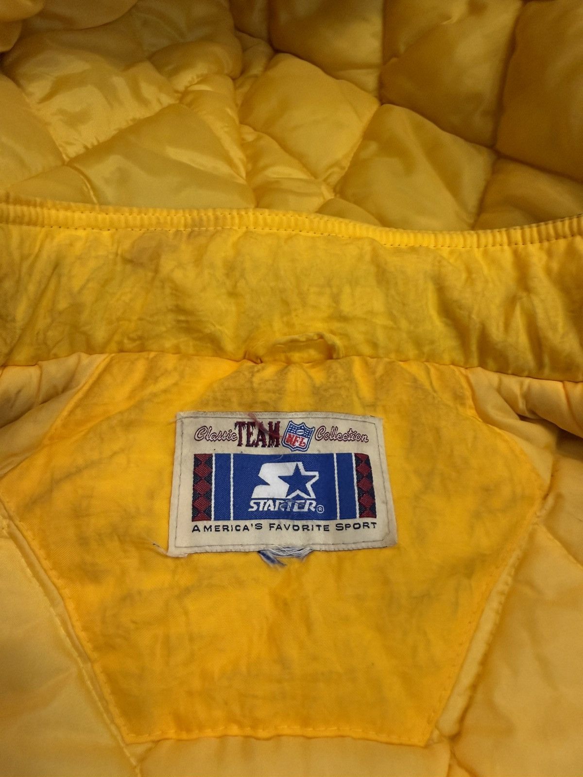 Starter Vintage 90’s Green Bay Packers Starter Jacket Puffer Quilted Size US L / EU 52-54 / 3 - 7 Thumbnail
