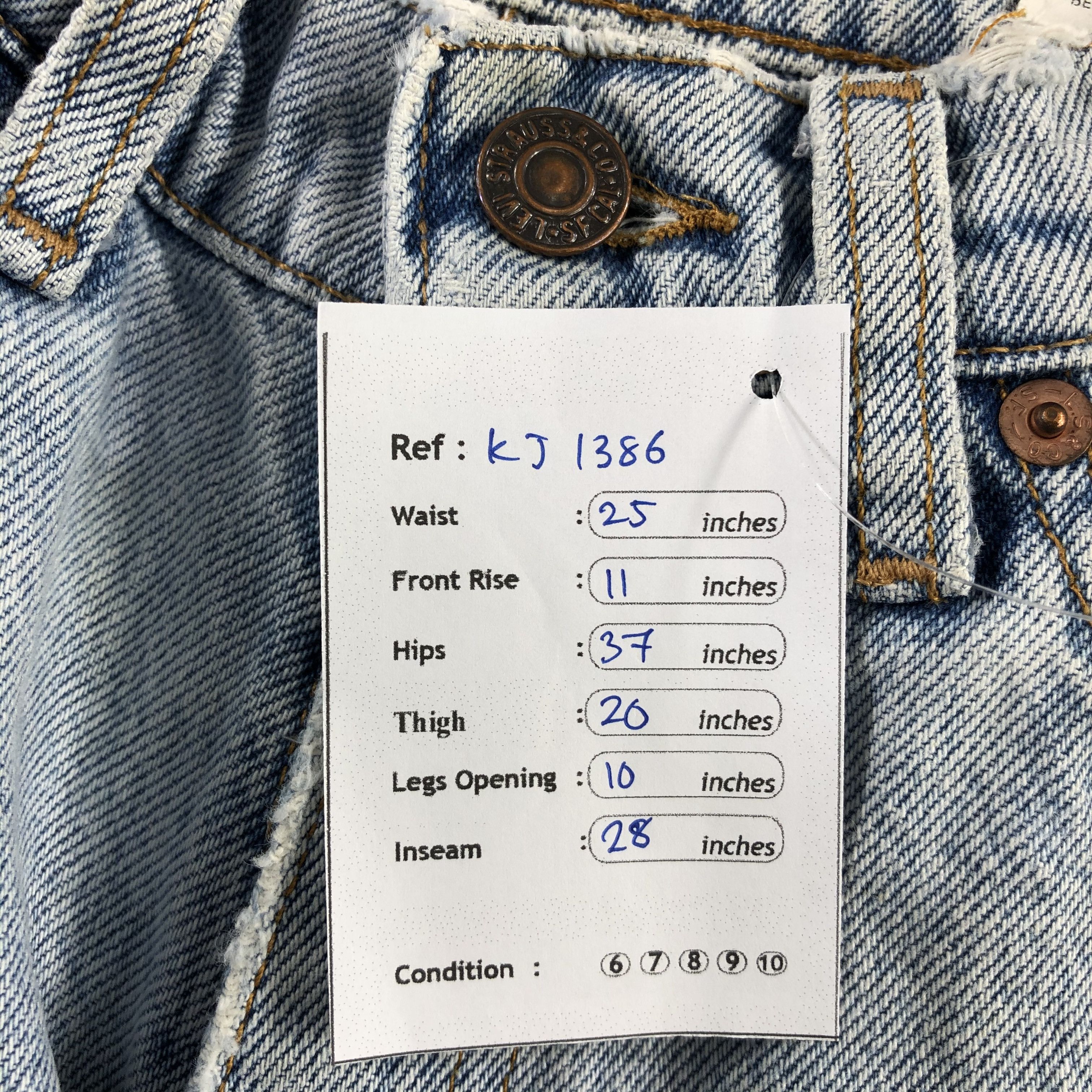 Levi's Vintage 90s Levi's 512 Jeans Light wash Denim size 25x28 Size 25" / US 0 / IT 36 - 12 Thumbnail