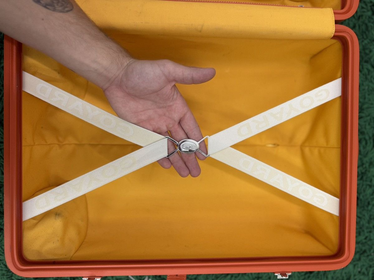 Goyard Goyard Bourget PM Carry On Suitecase Orange Canvas Trolley Size ONE SIZE - 9 Thumbnail
