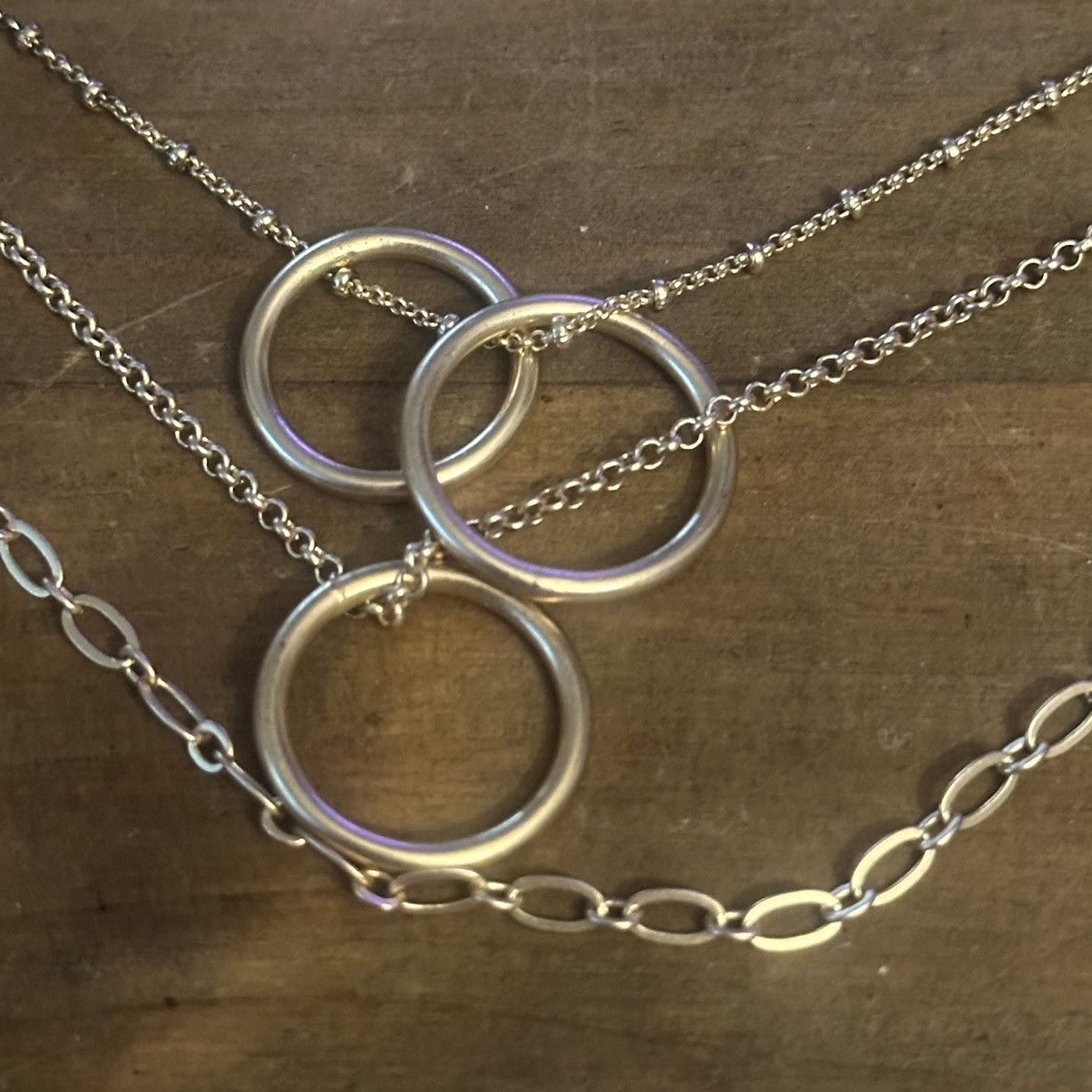 Lucky Brand Lucky Brand layered open circles convertible necklace Size ONE SIZE - 5 Thumbnail