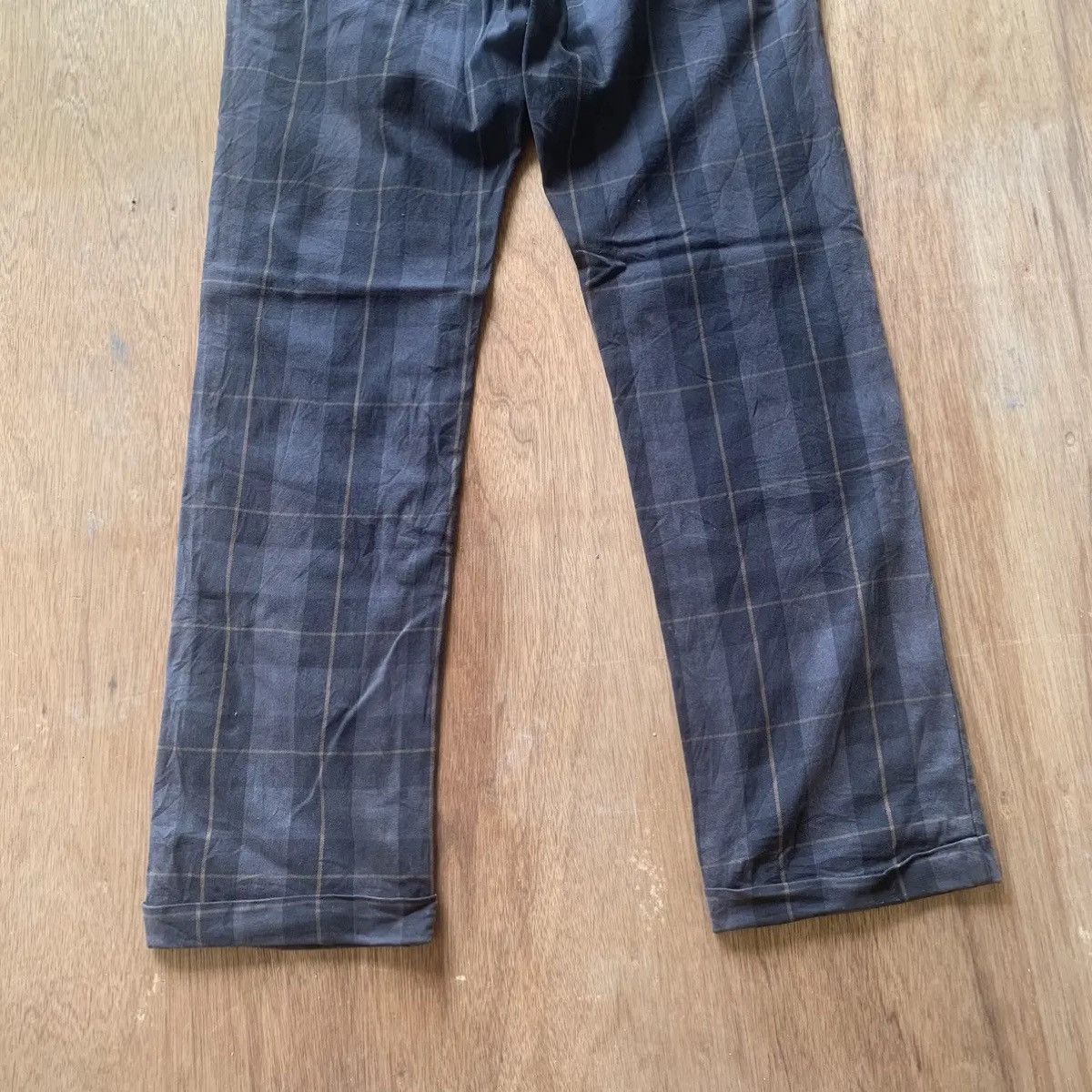 Buckle Black × Japanese Brand × Seditionaries VINTAGE LEE 32x32 TROUSERS CHECK PLAID CINCH BACK PANTS Size US 32 / EU 48 - 14 Thumbnail