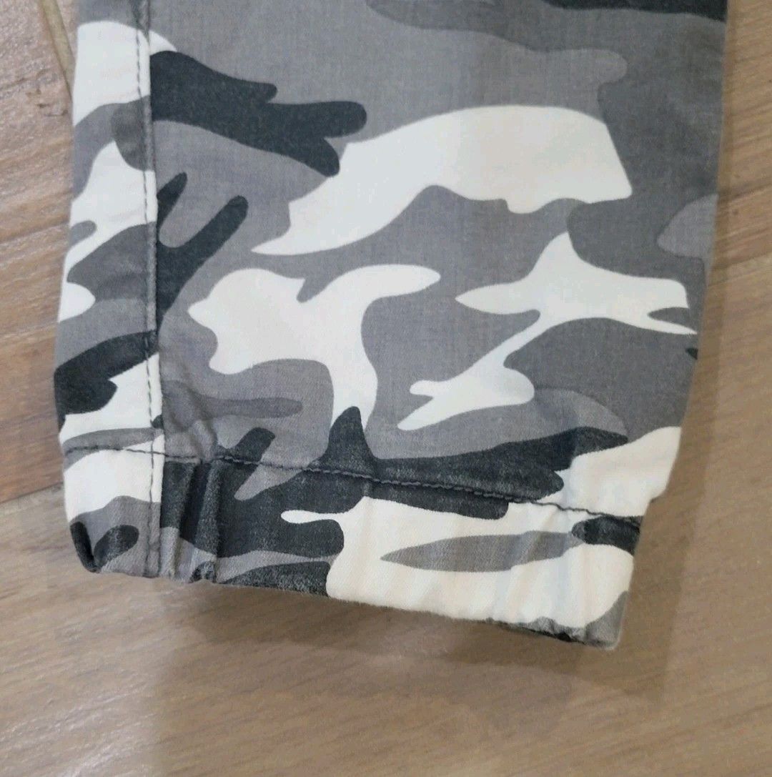 Vintage VIP Jeans Camo Pants Cargo Crop Stretchy 9/29 Size 29" - 4 Thumbnail