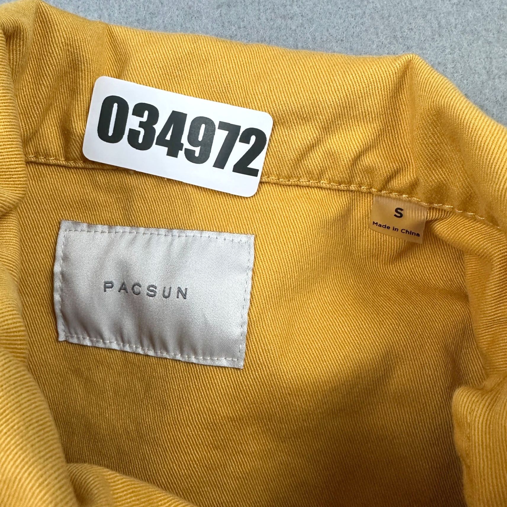 Pacsun PacSun Jacket Men Small Yellow Mustard Cactus Embroidered Button Up Canvas Windbreaker Size US S / EU 44-46 / 1 - 8 Thumbnail