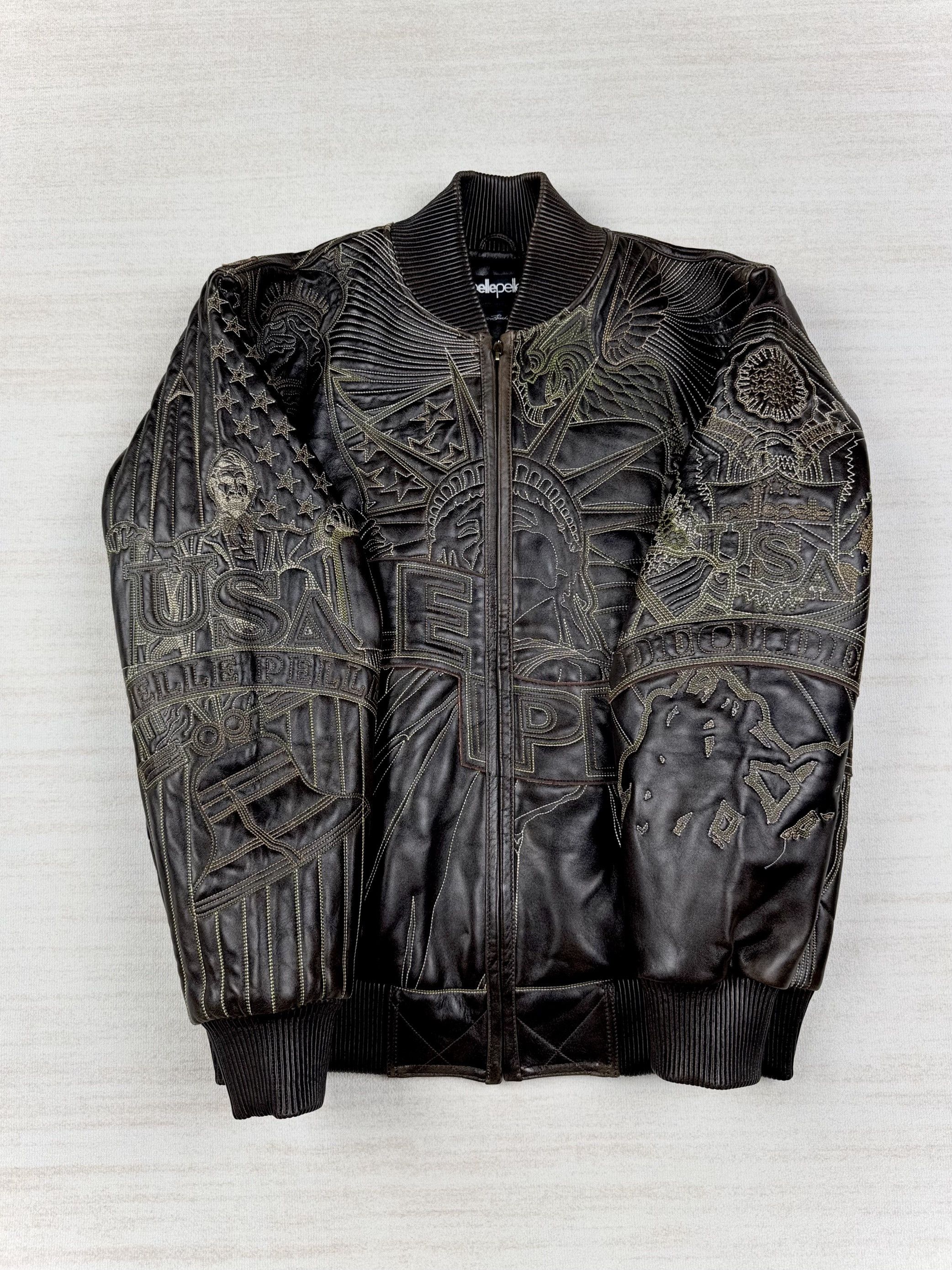 Pelle Pelle WDW x PP MONUMENT GENUINE LEATHER JACKET Size US L / EU 52-54 / 3 - 4 Thumbnail