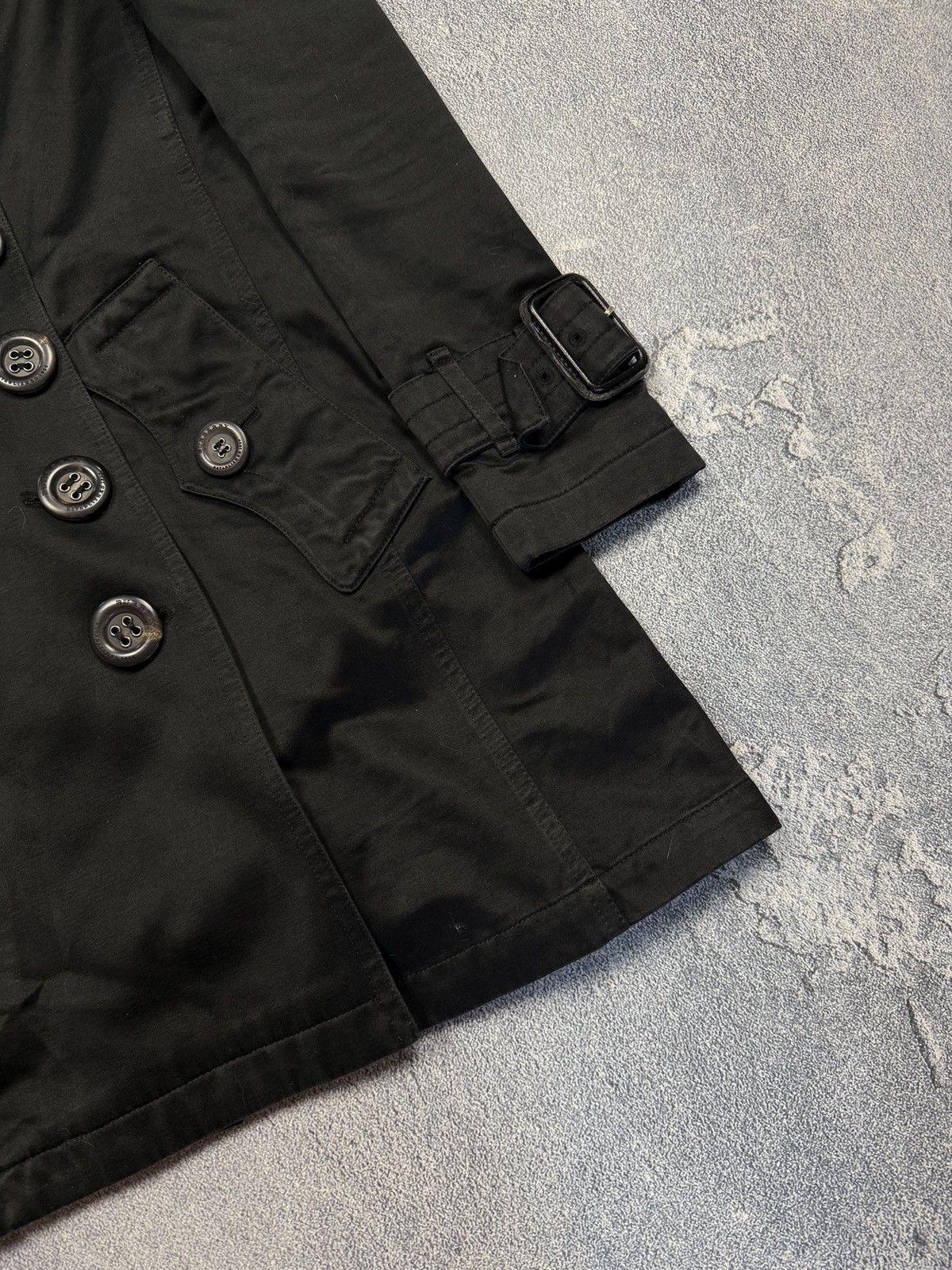 Burberry Rare Burberry Black Long Trench Coat Size XS / US 0-2 / IT 36-38 - 6 Thumbnail