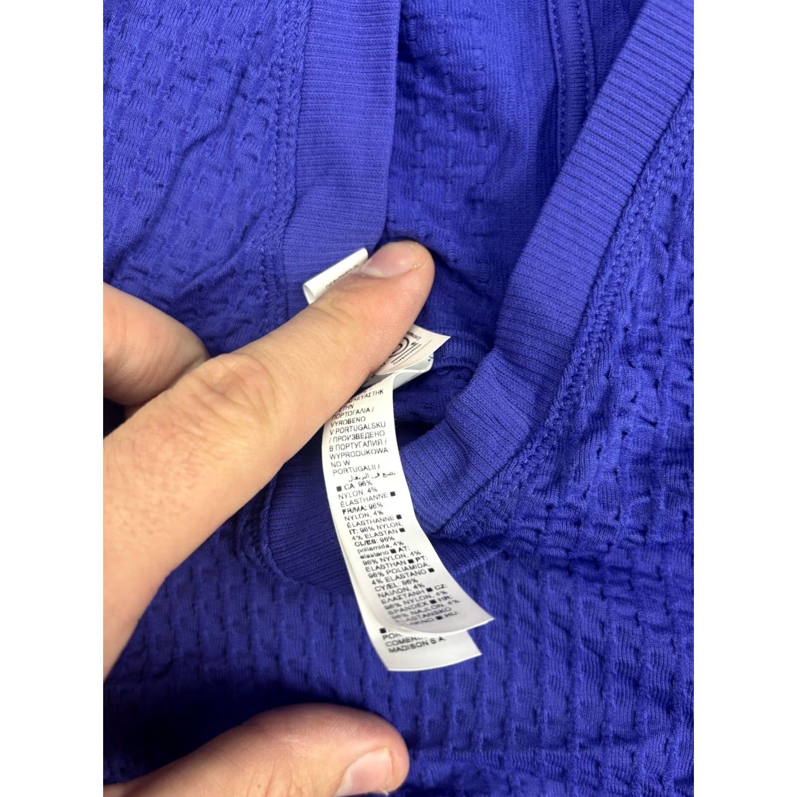 Athleta Athleta Hoodie Womens S Blue/Purple Lightweight Knit Pullover V Neck Athletic Size S / US 4 / IT 40 - 3 Thumbnail